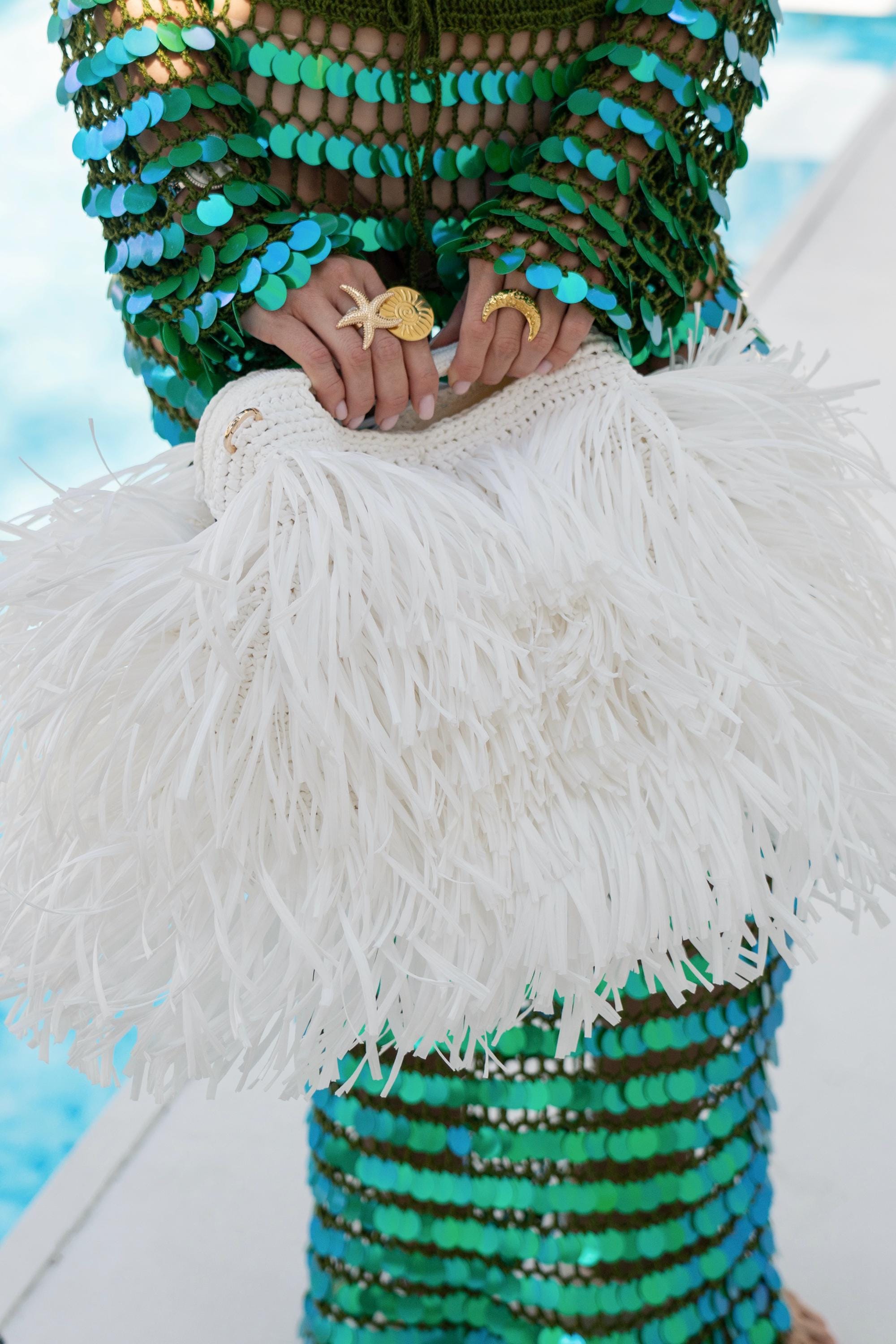 SHAGGY BAG — WHITE — view 8