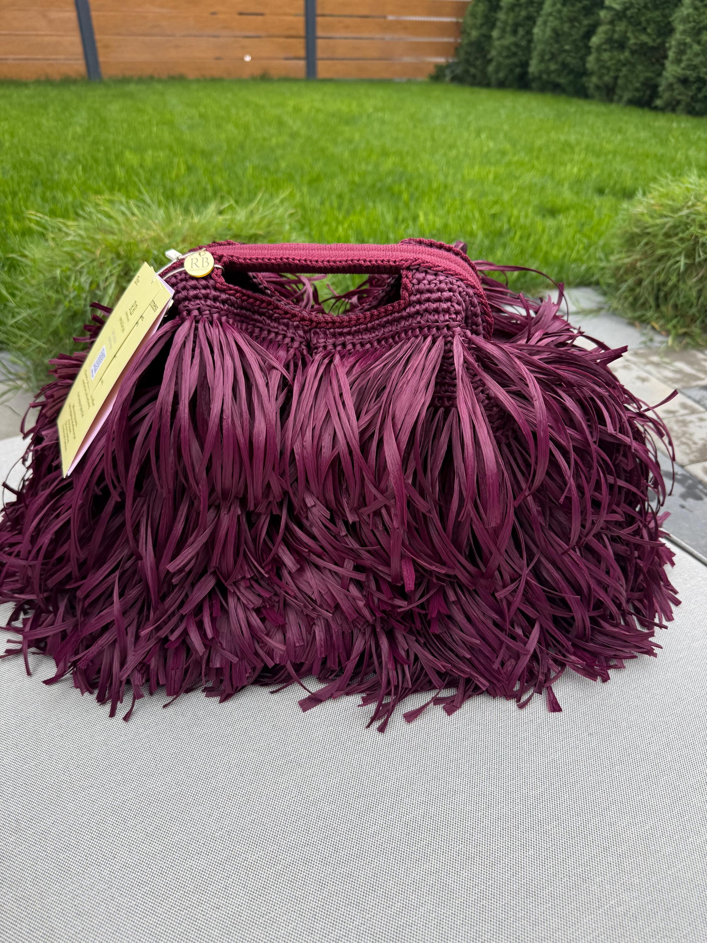 SHAGGY BAG — BURGUNDY — view 4