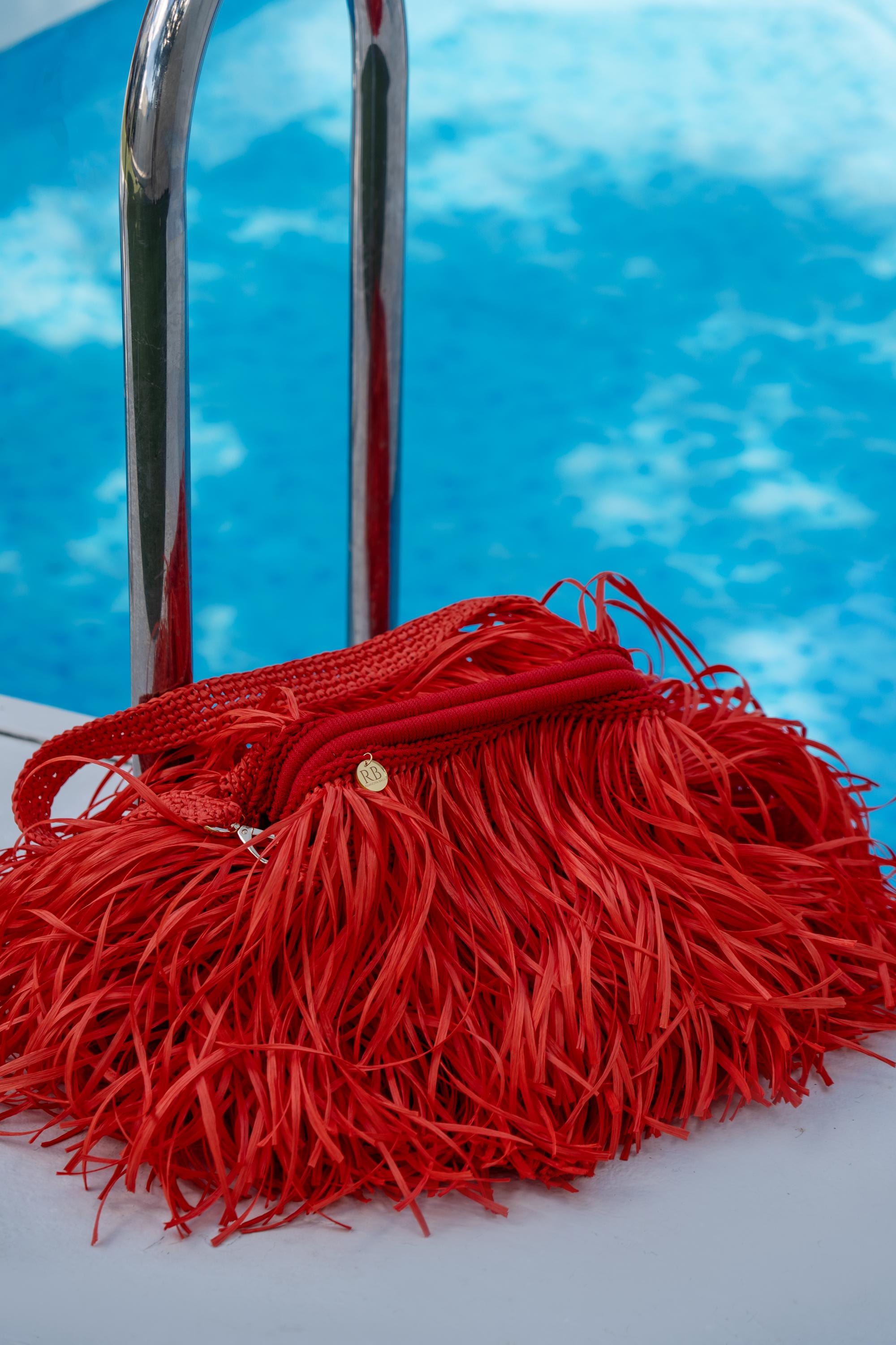 TEXTURE CLUTCH — RED — view 4