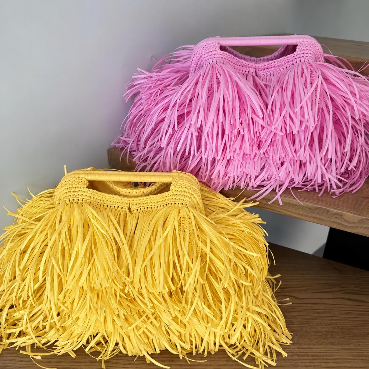SHAGGY BAG — YELLOW — view 1