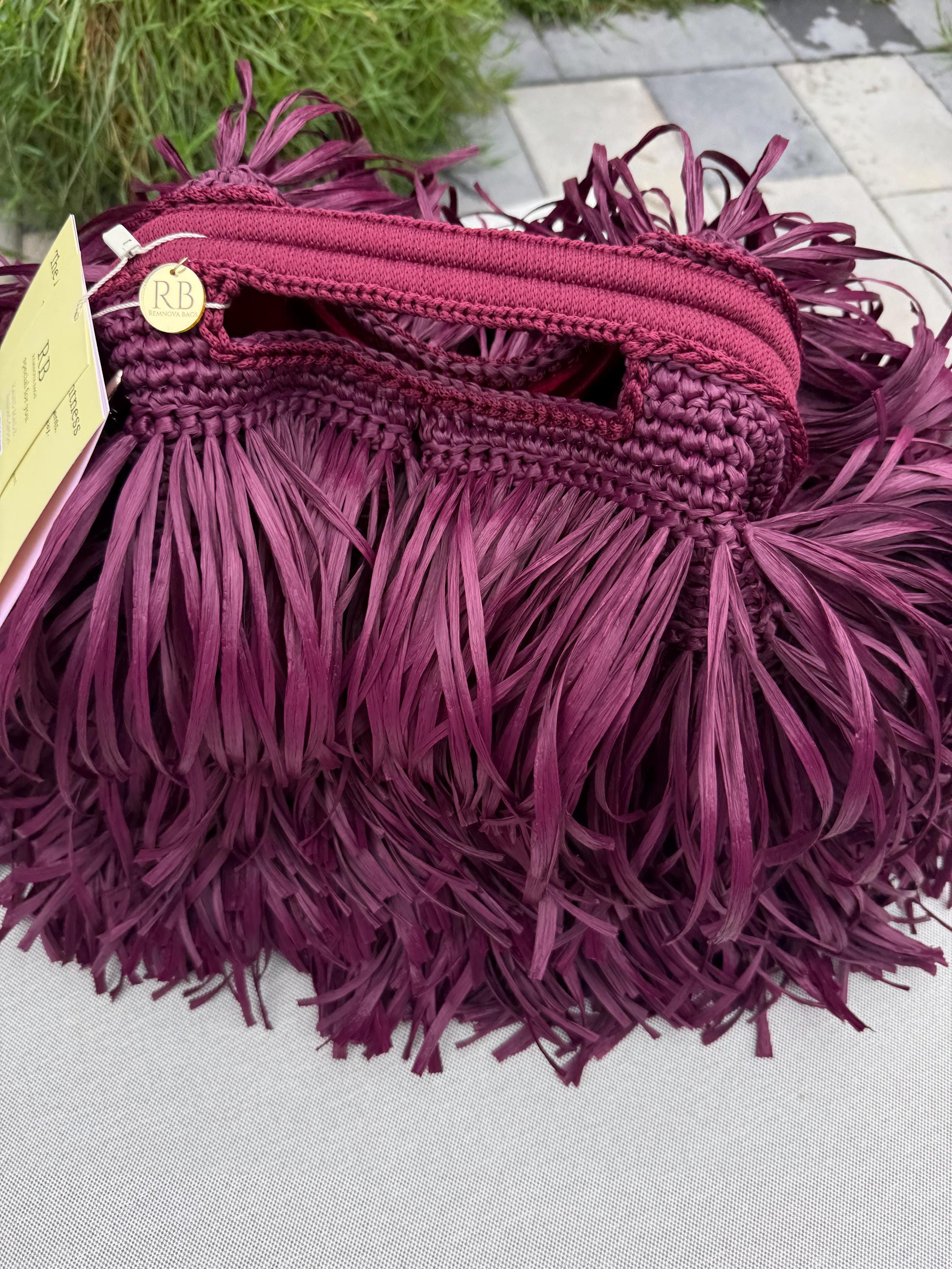 SHAGGY BAG — BURGUNDY — view 2