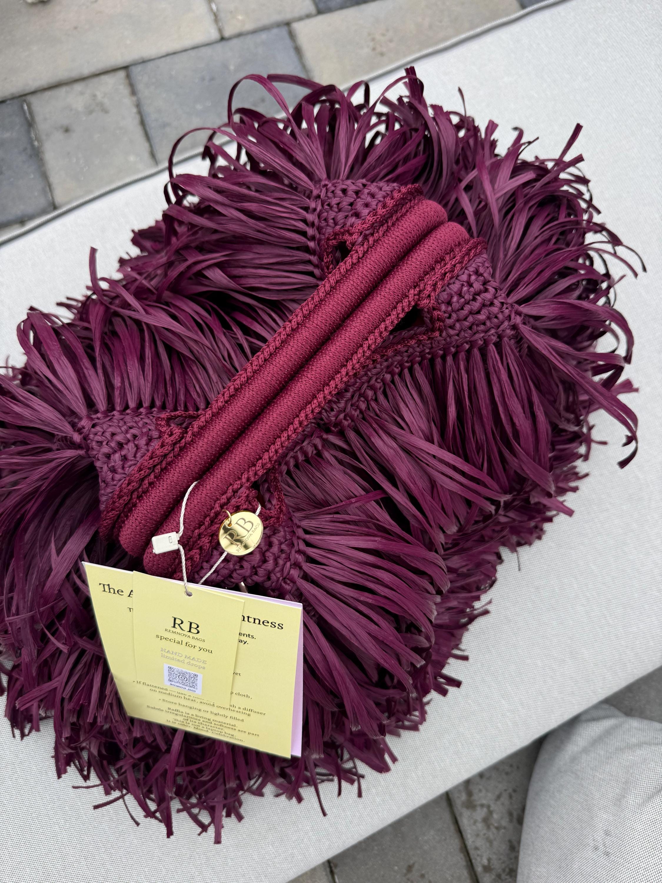 SHAGGY BAG — BURGUNDY — view 6