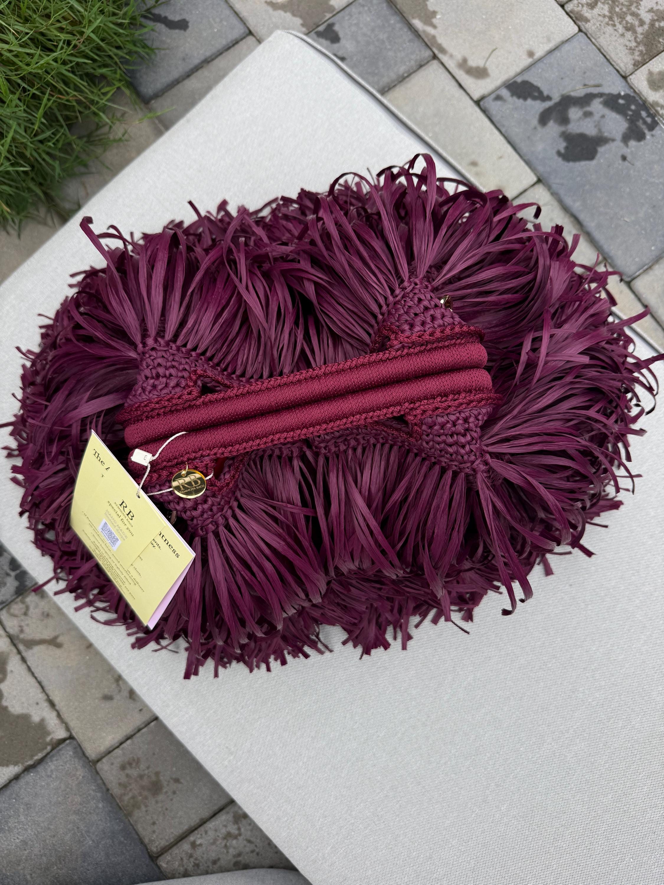 SHAGGY BAG — BURGUNDY — view 4