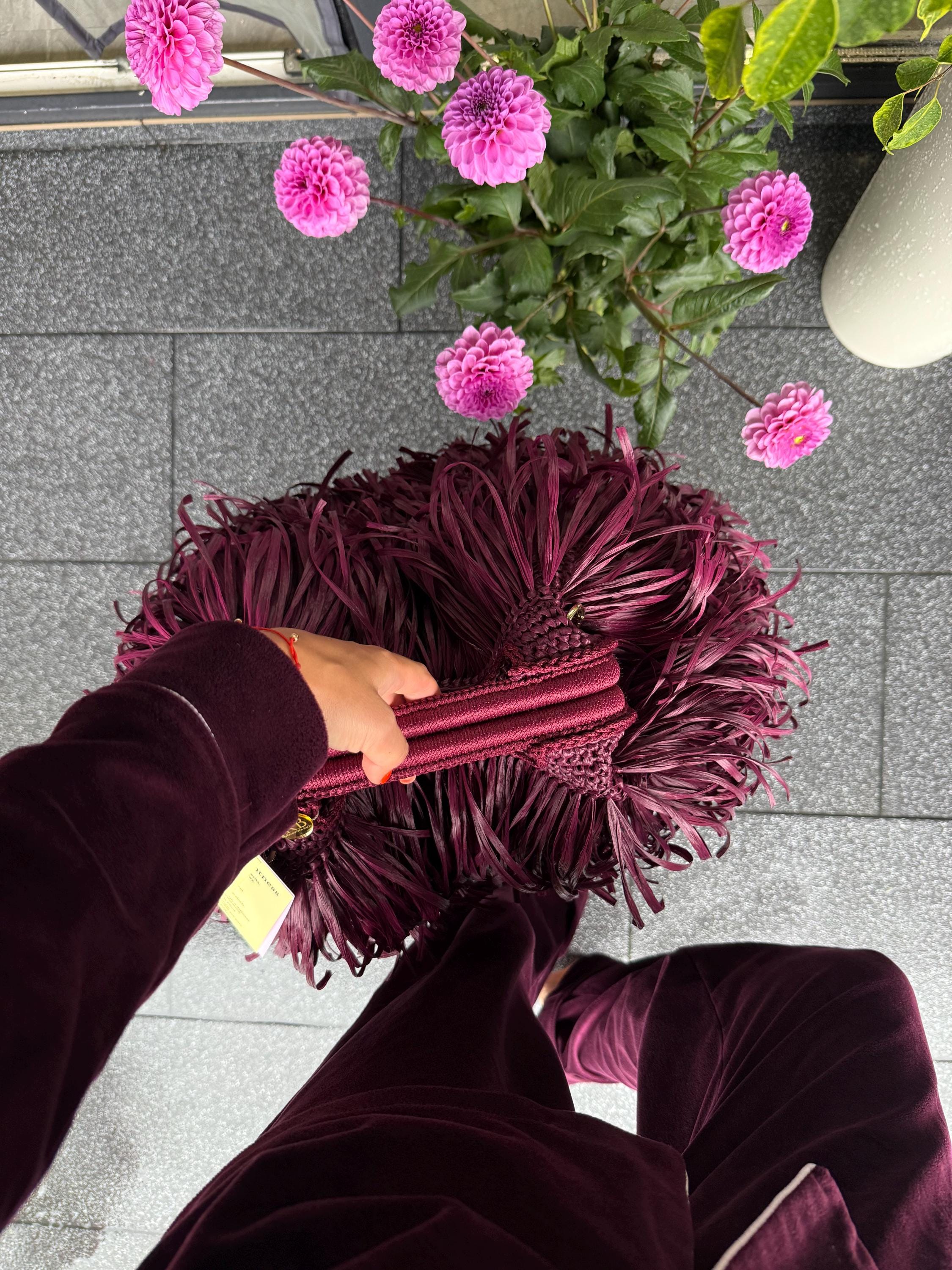 SHAGGY BAG — BURGUNDY — view 2
