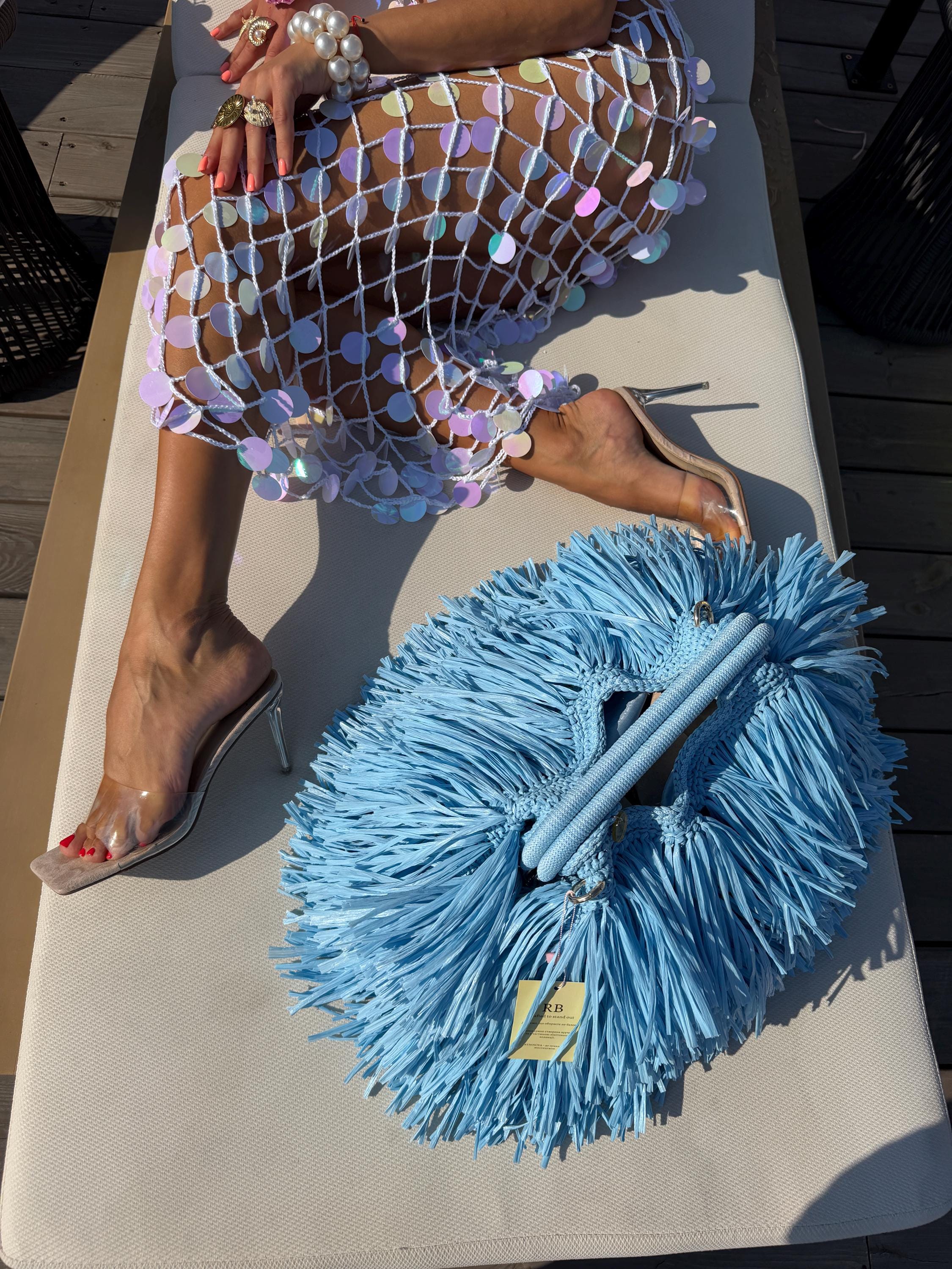 SHAGGY BAG — BRIGHT BLUE — view 4
