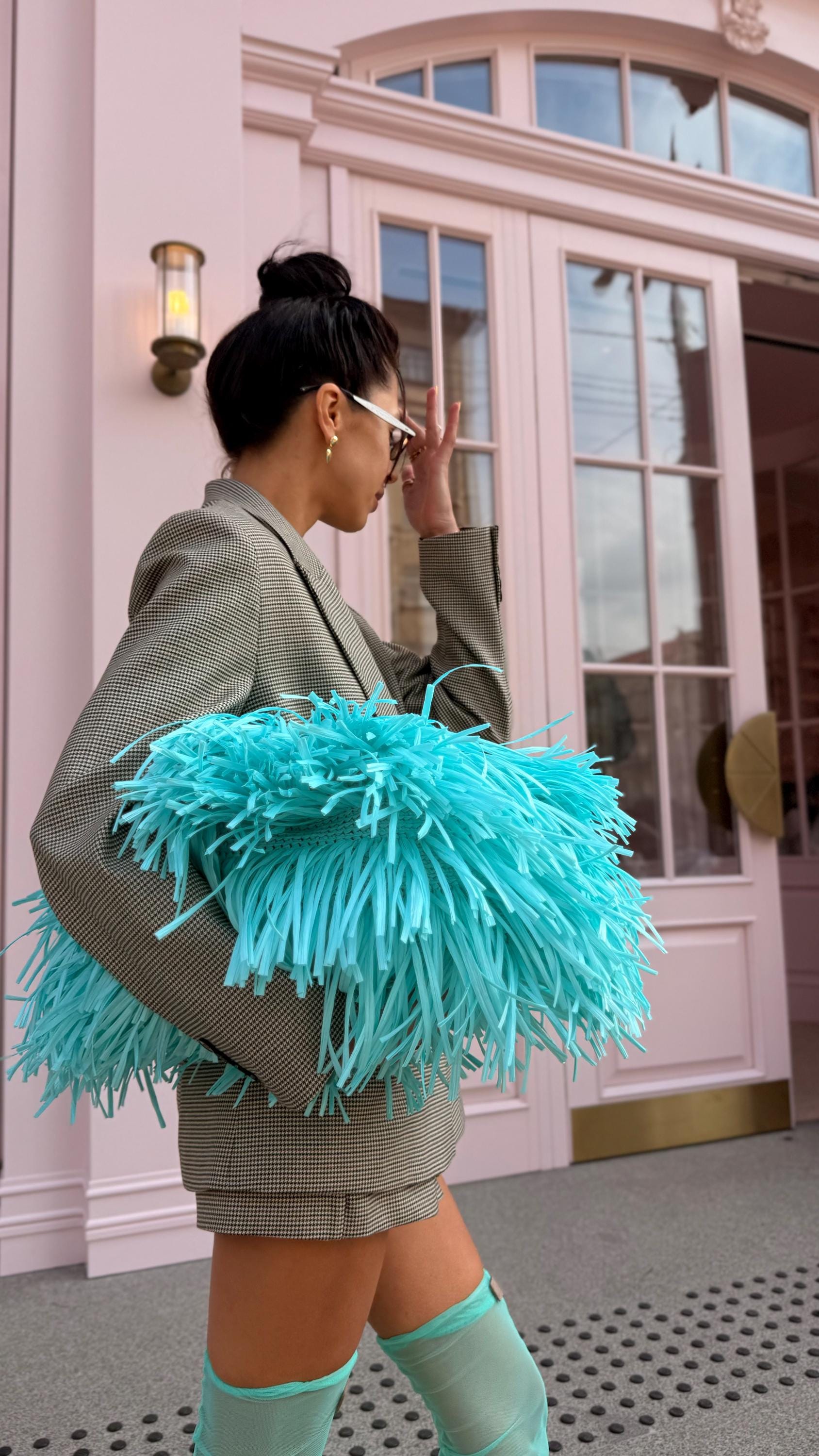 SHAGGY BAG — SKY BLUE — view 3