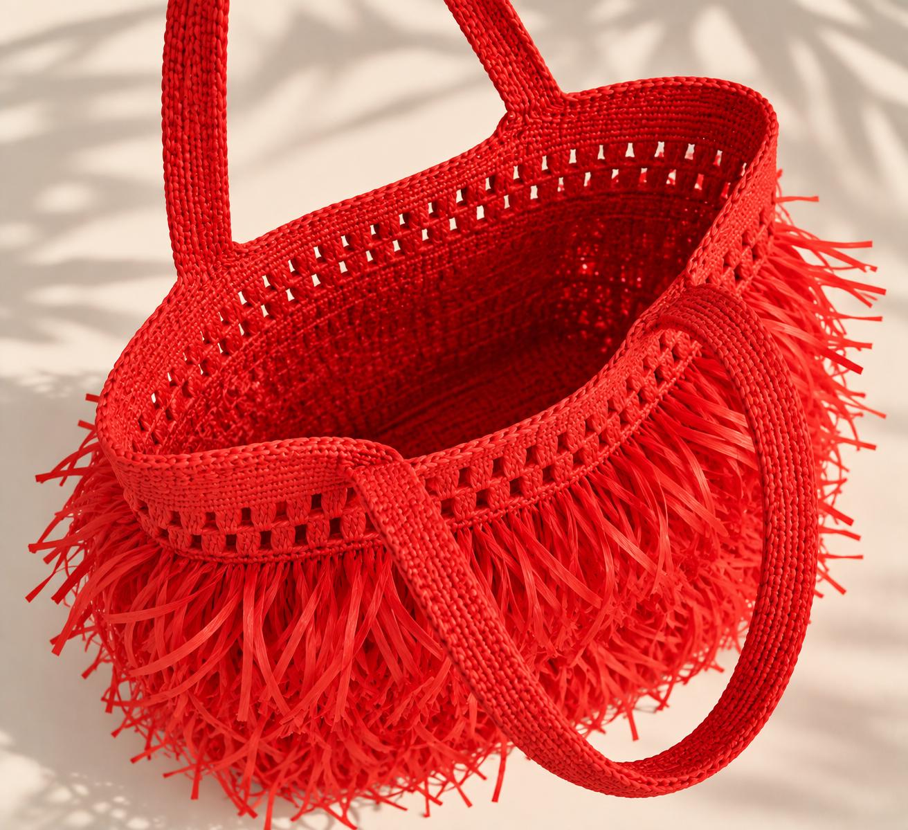 SHOPPER BAG — RED — view 4