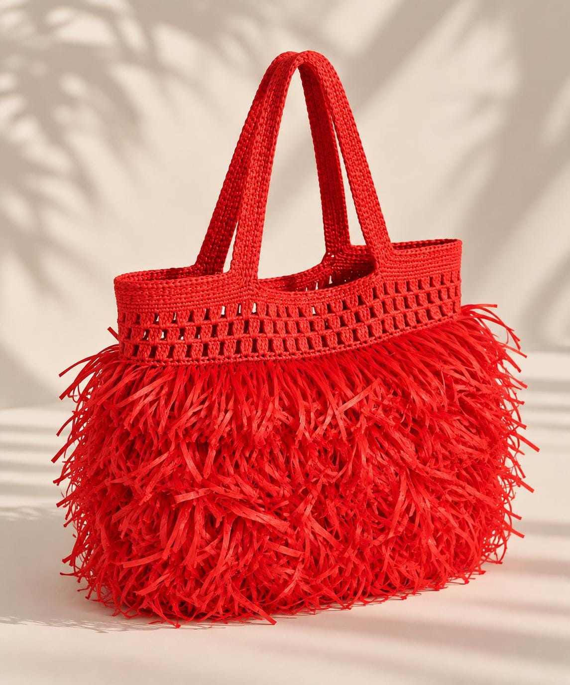 SHOPPER BAG — RED — view 5