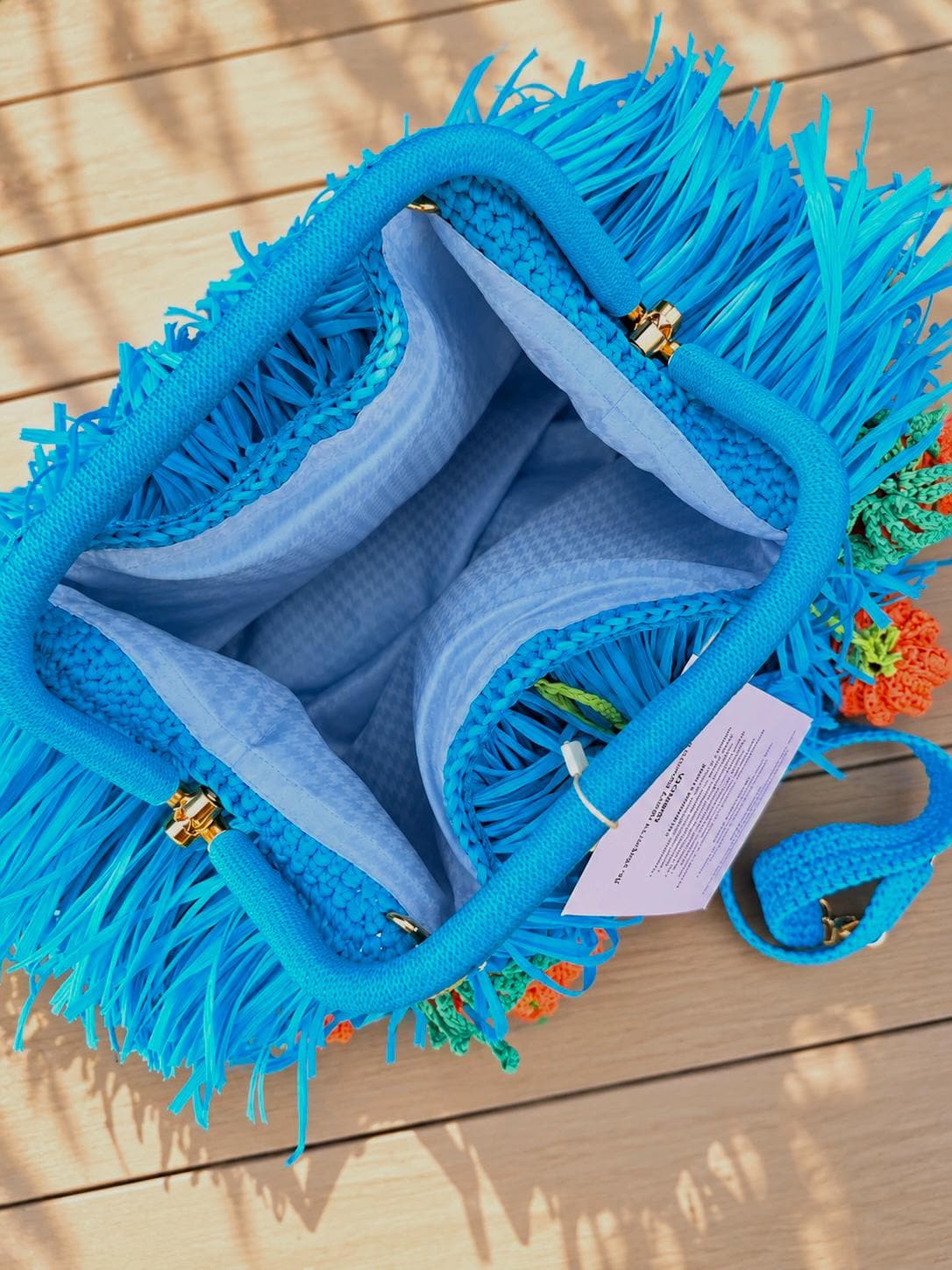 SHAGGY BAG — AQUA — view 6