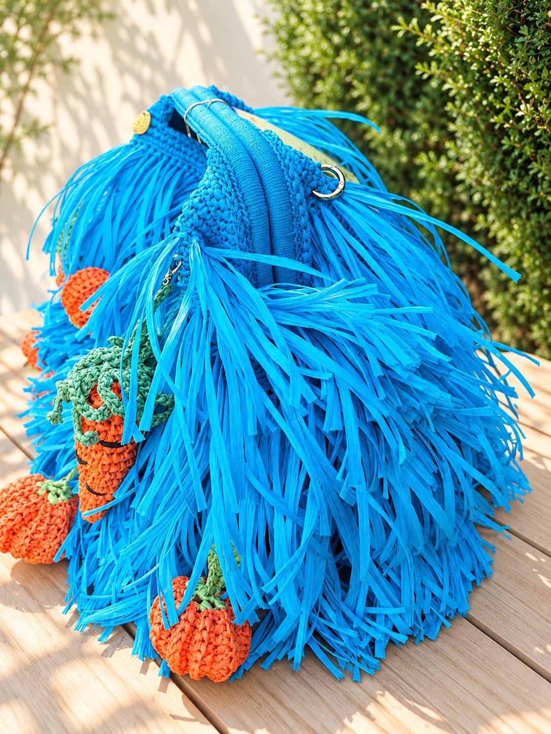 SHAGGY BAG — AQUA — view 4