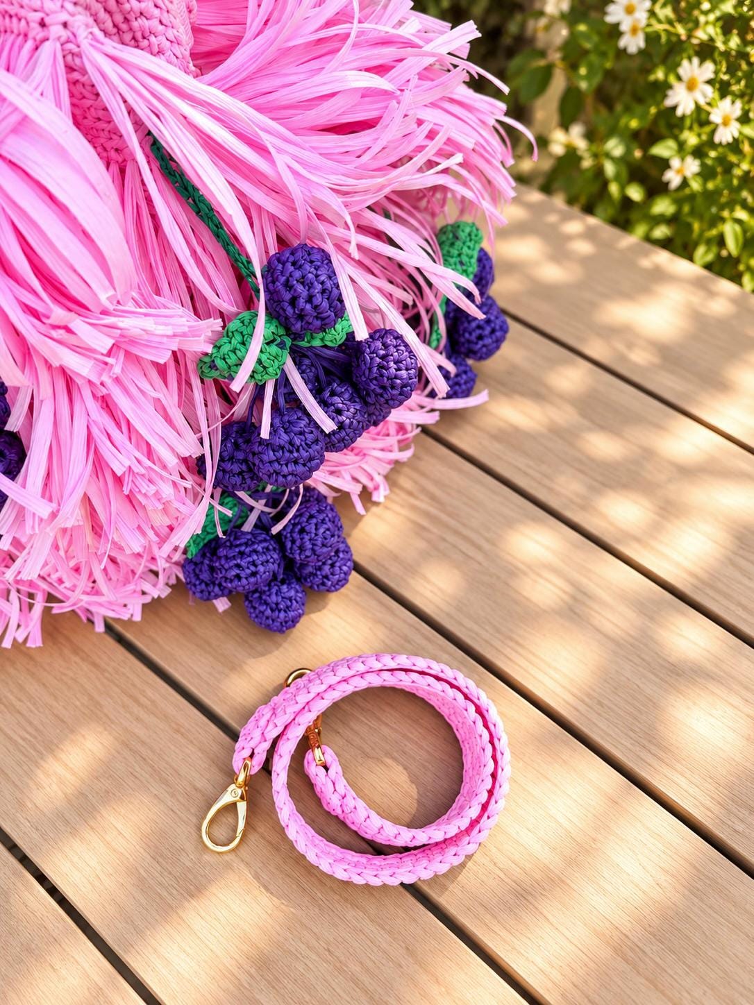 SHAGGY BAG — PINK — view 6