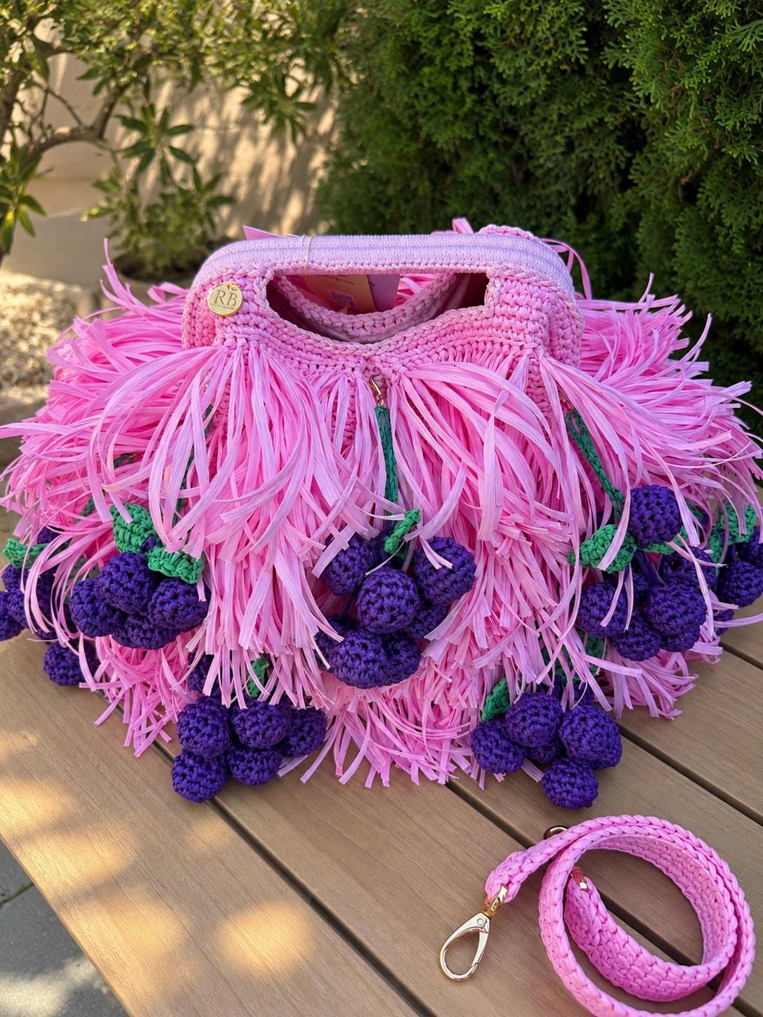 SHAGGY BAG — PINK — view 2