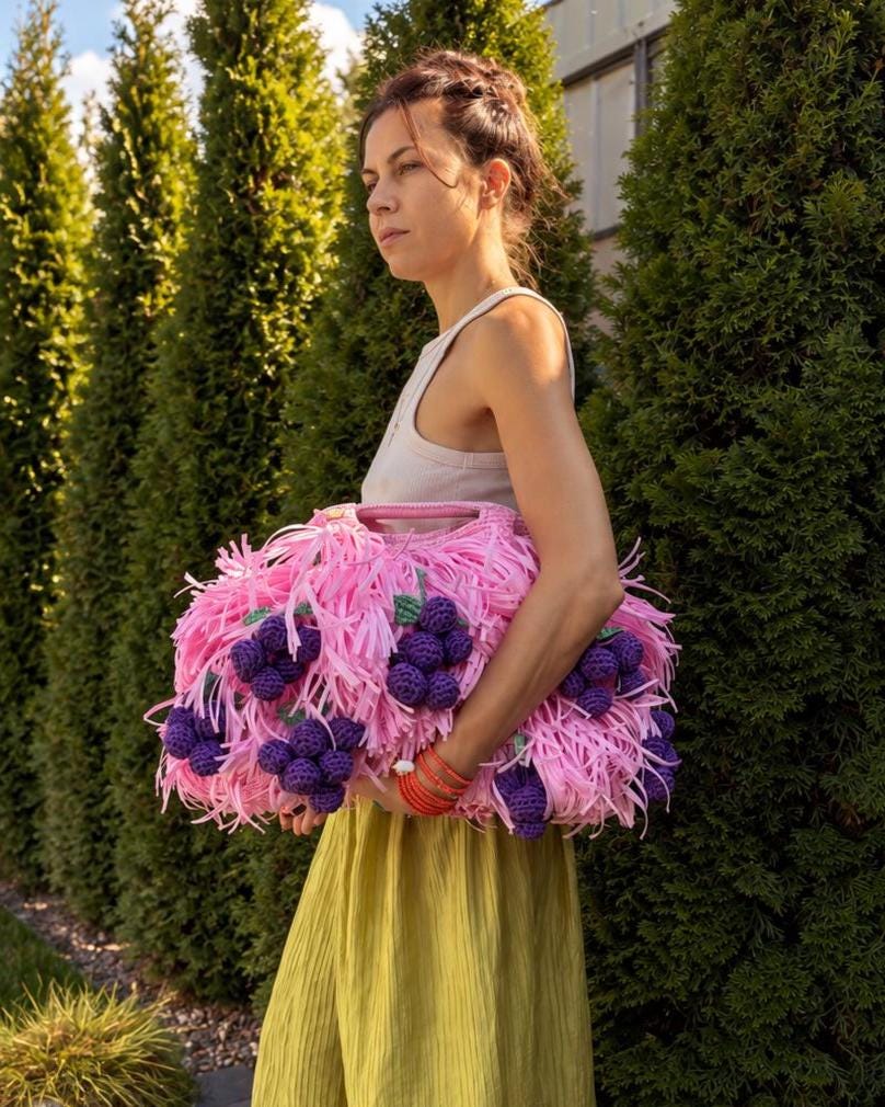 SHAGGY BAG — PINK — view 1