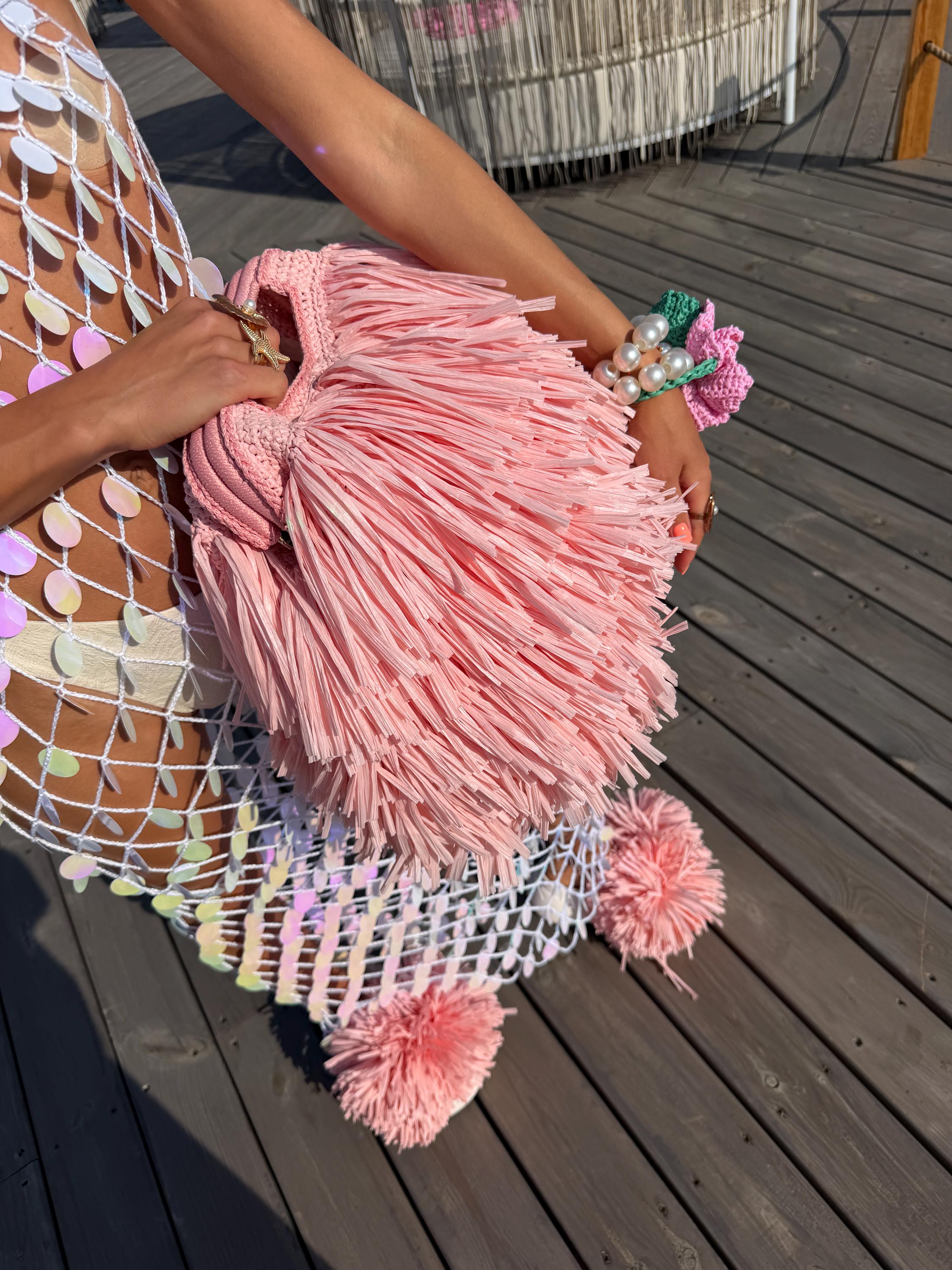 SHAGGY BAG — PINK — view 4