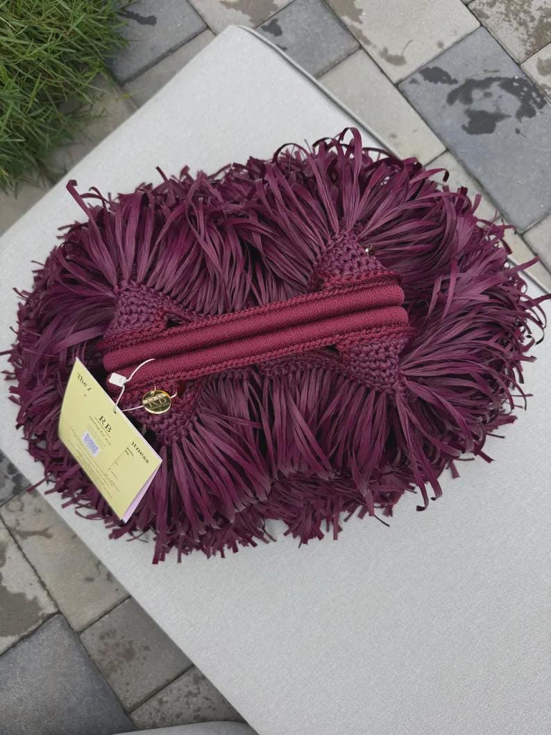 SHAGGY BAG — BURGUNDY — view 3