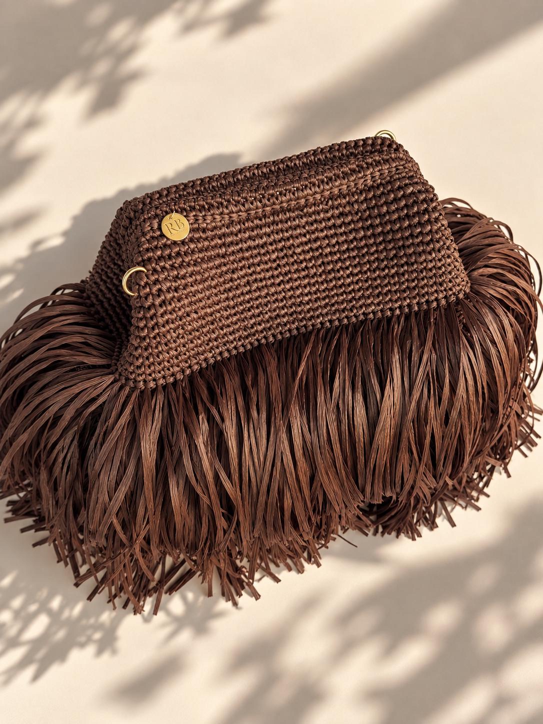 TEXTURE CLUTCH — CHOCOLATE — view 2