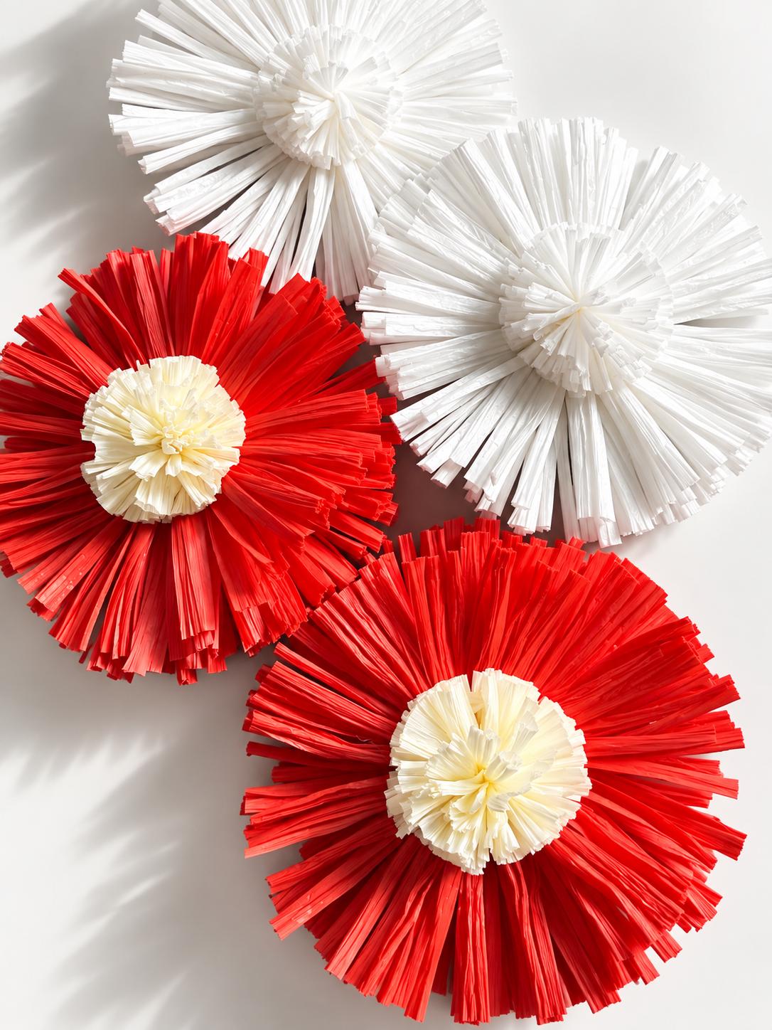 FLOWER EARRINGS — BLUE