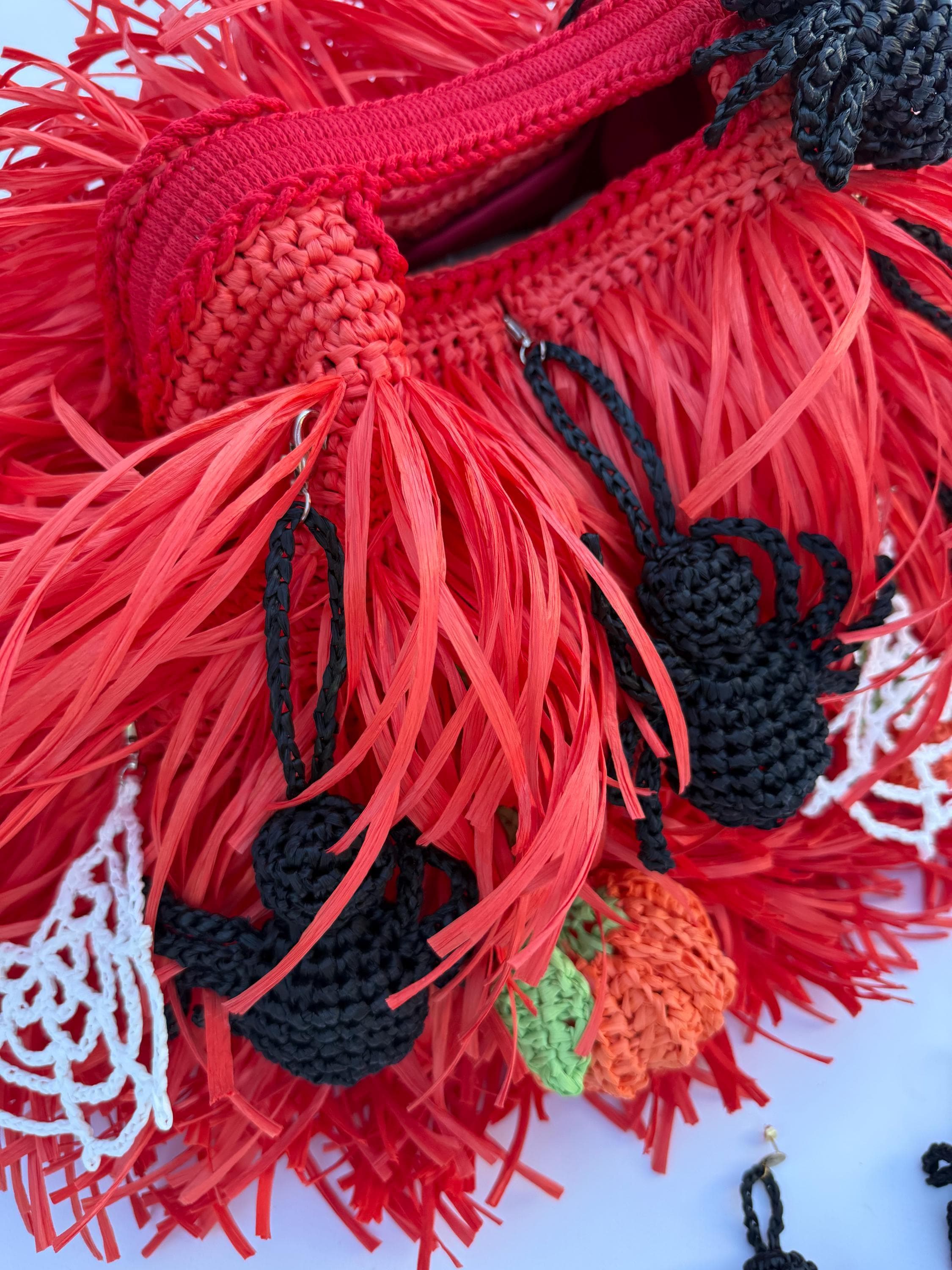 SHAGGY BAG — RED — view 5