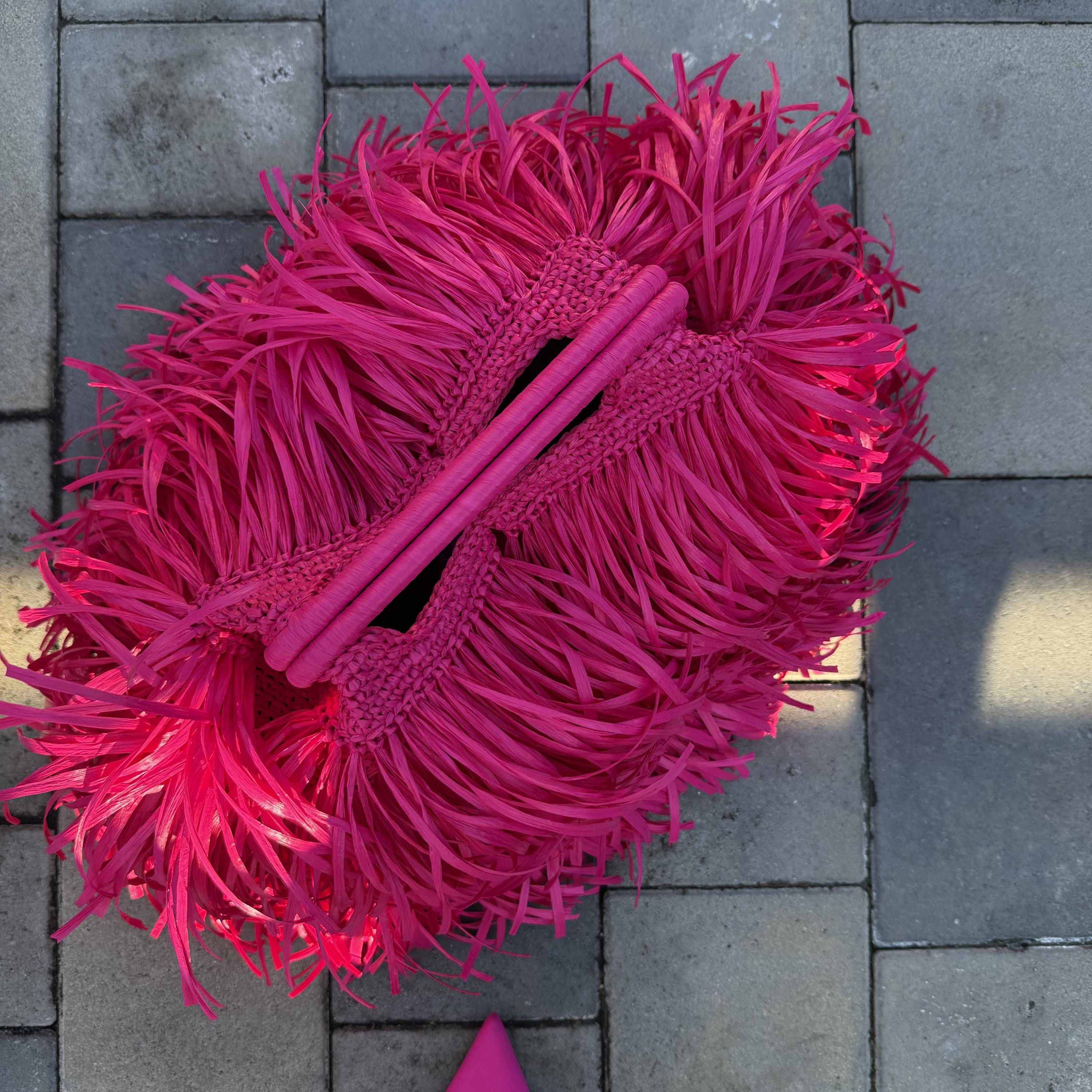 SHAGGY BAG — HOT PINK — view 8