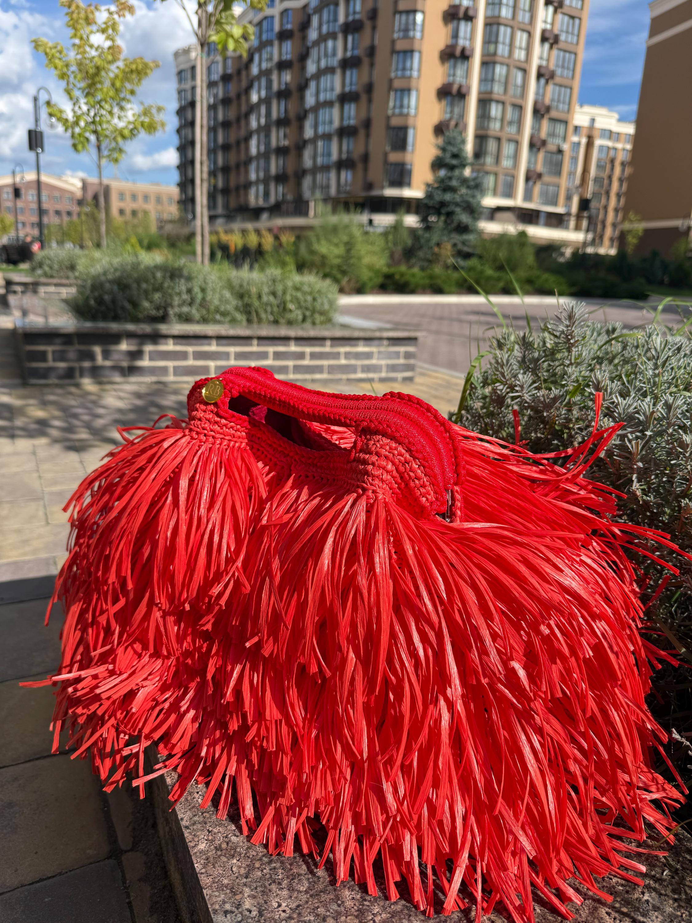 SHAGGY BAG — RED — view 2