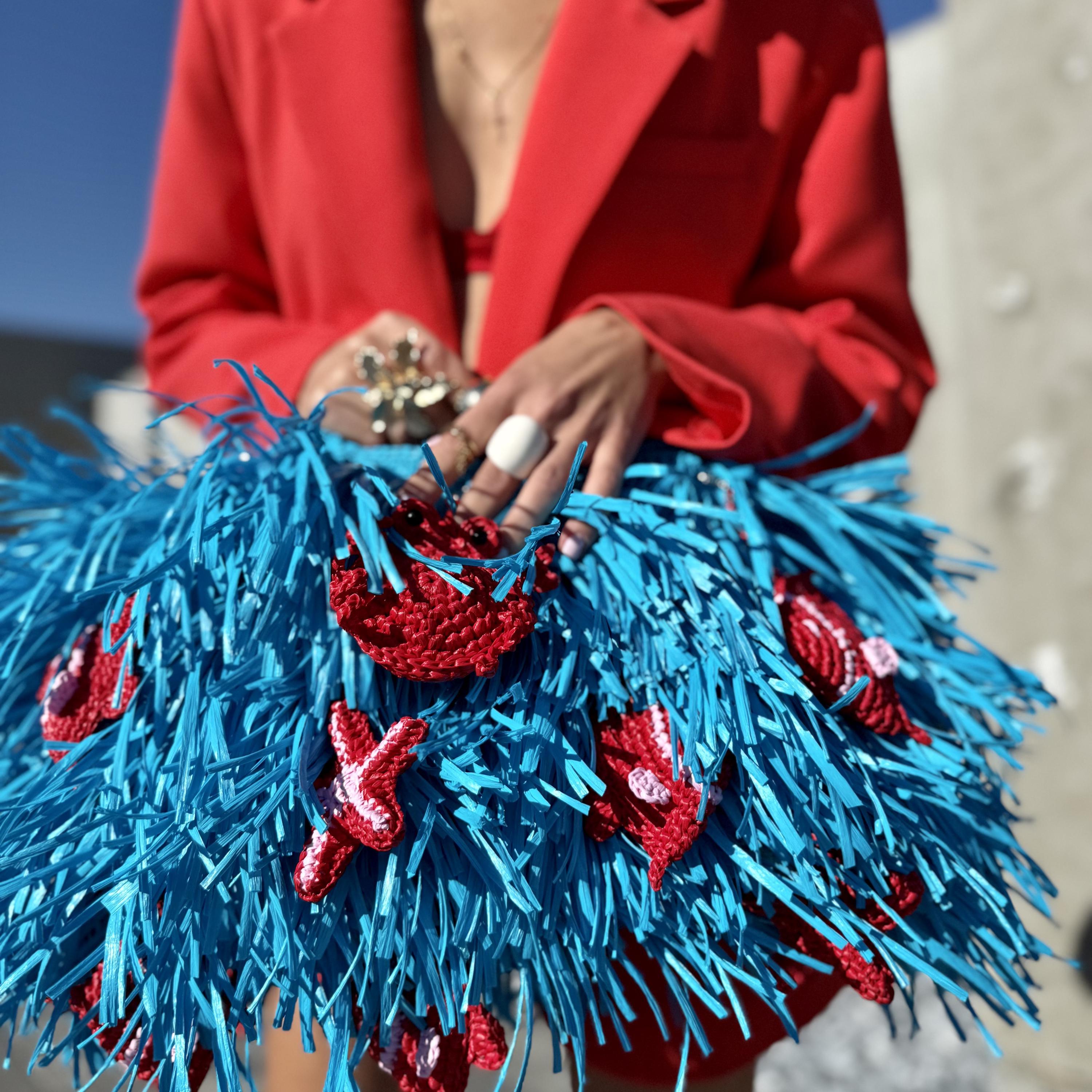 SHAGGY BAG — AQUA — view 6