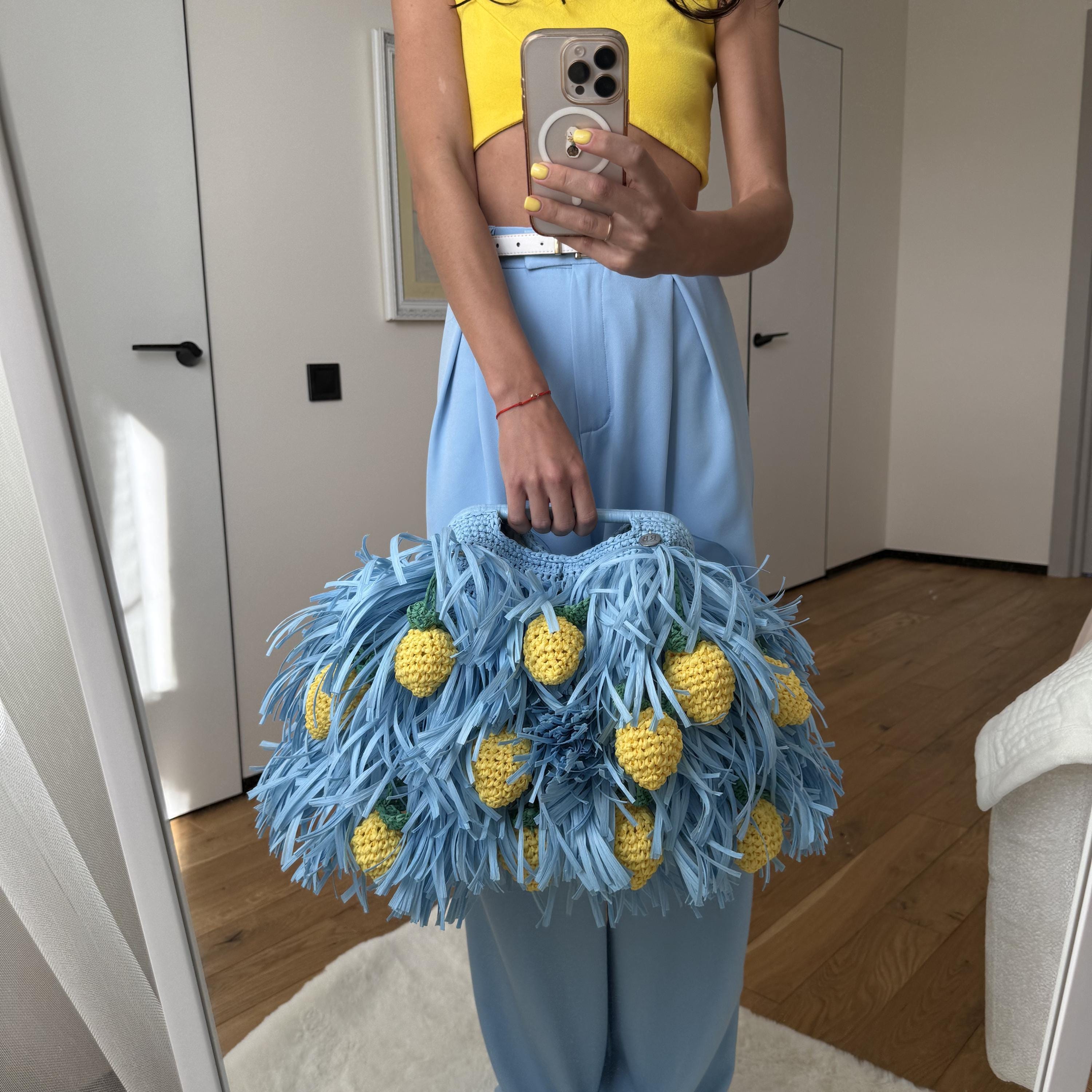 SHAGGY BAG — SKY BLUE — view 2