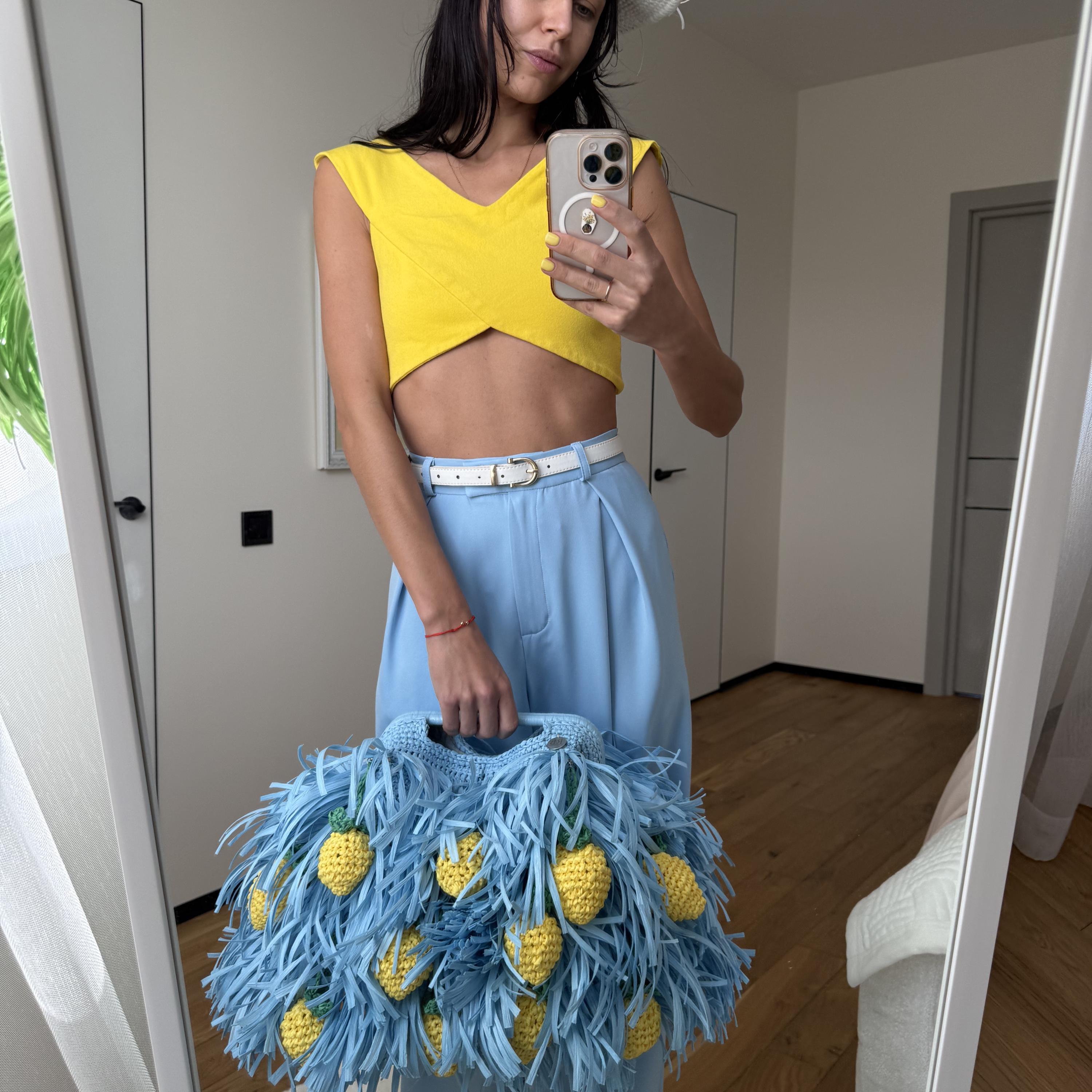SHAGGY BAG — SKY BLUE — view 3