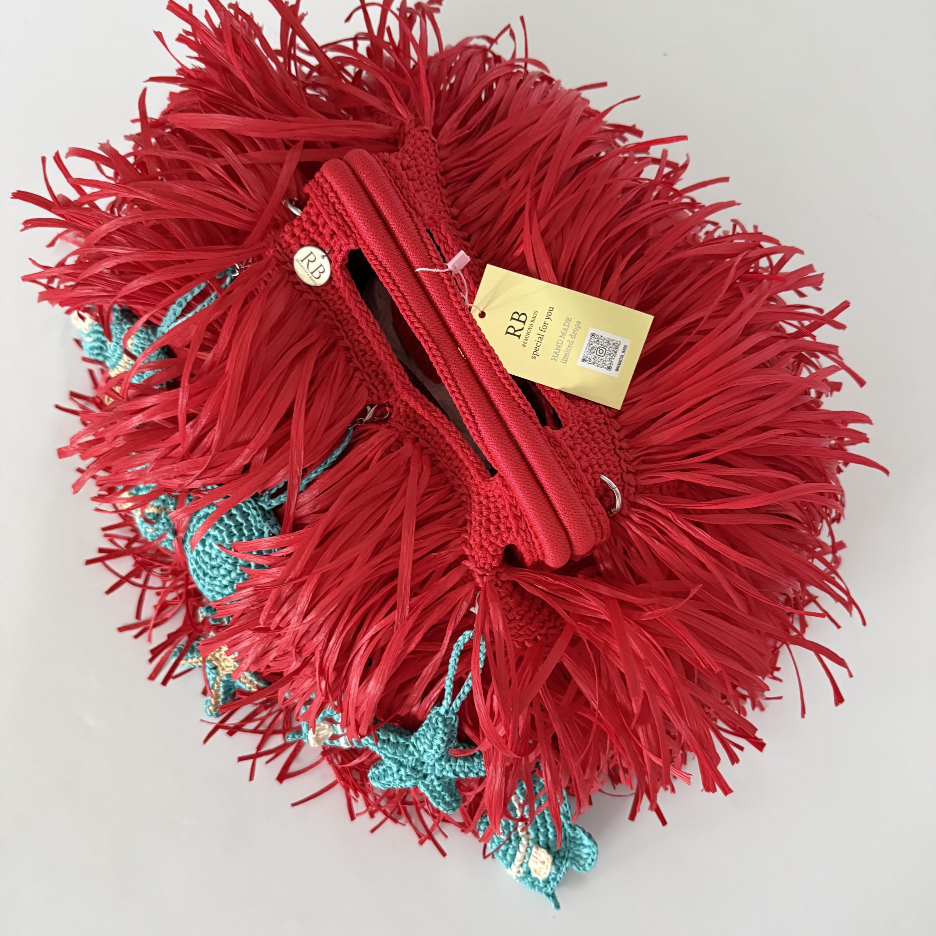 SHAGGY BAG — RED — view 4