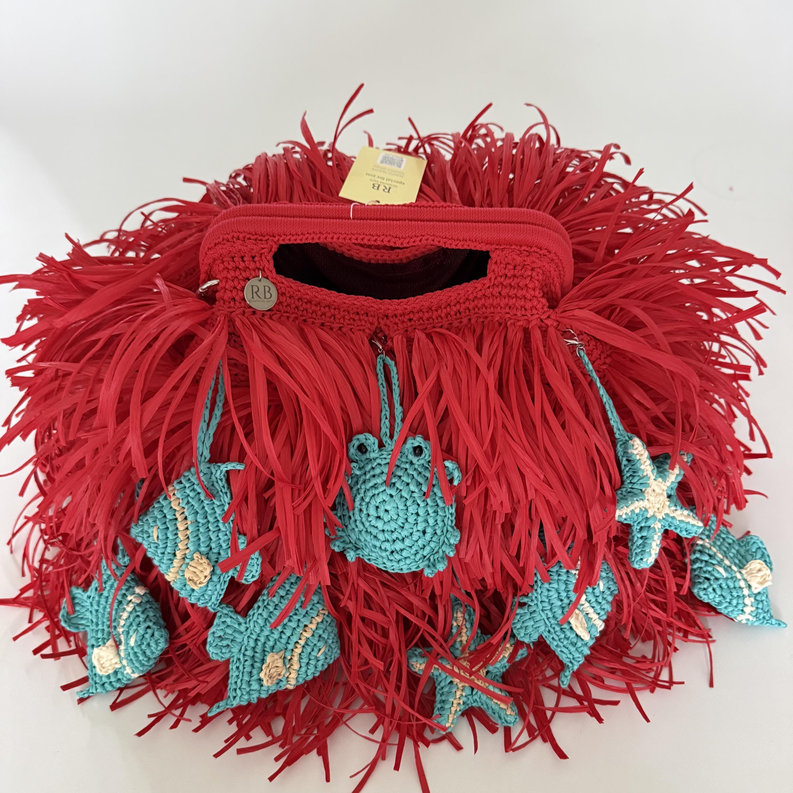 SHAGGY BAG — RED — view 5