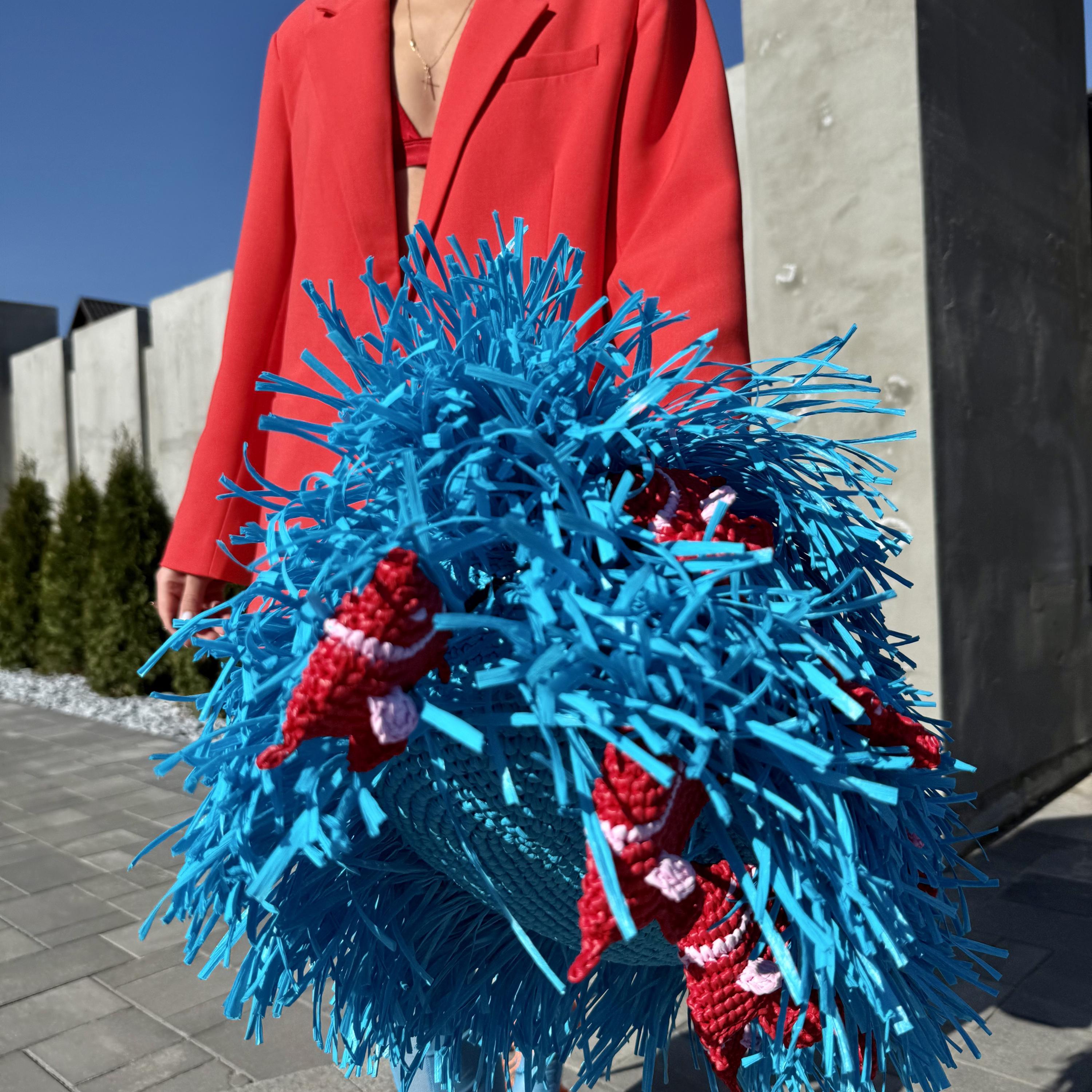 SHAGGY BAG — AQUA — view 6