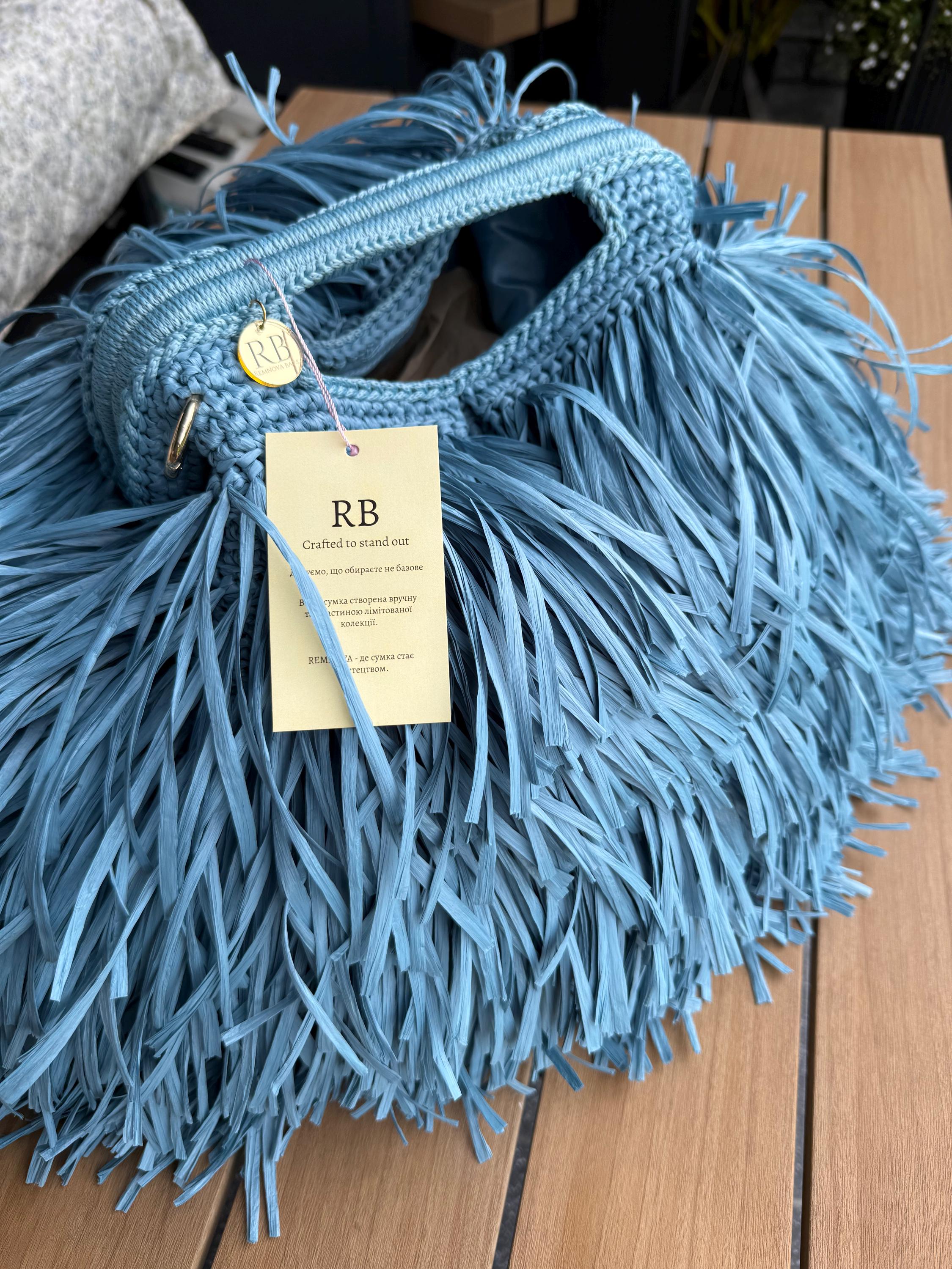 SHAGGY BAG — DUSTY BLUE — view 4