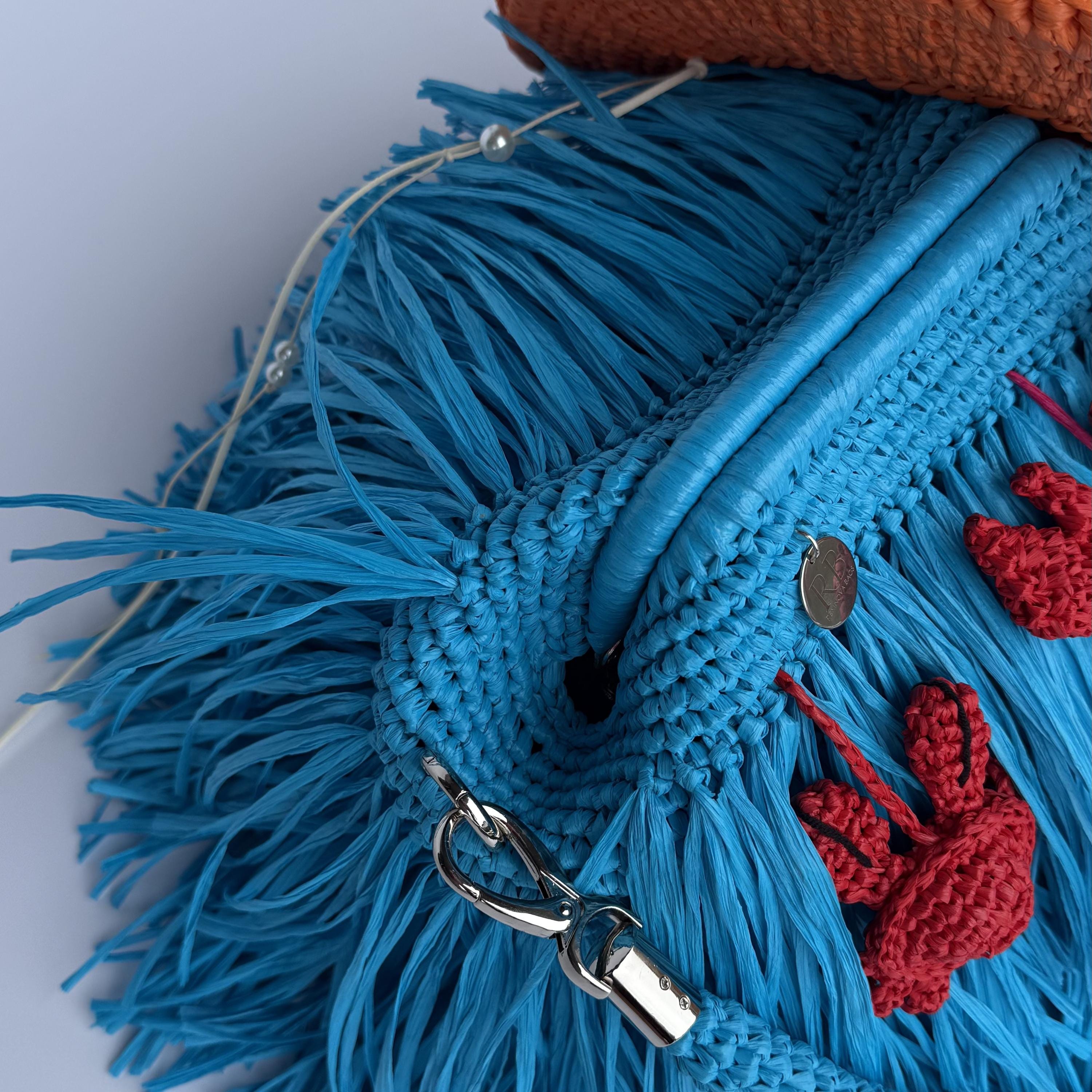 MINI SHAGGY BAG — AQUA — view 2