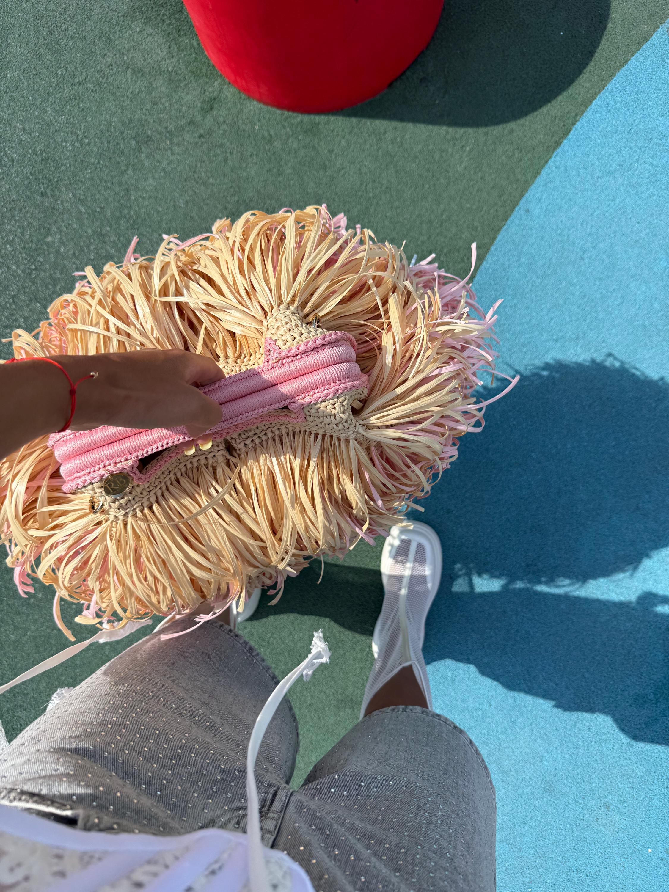 FRINGE BAG — COLOR BLOCK