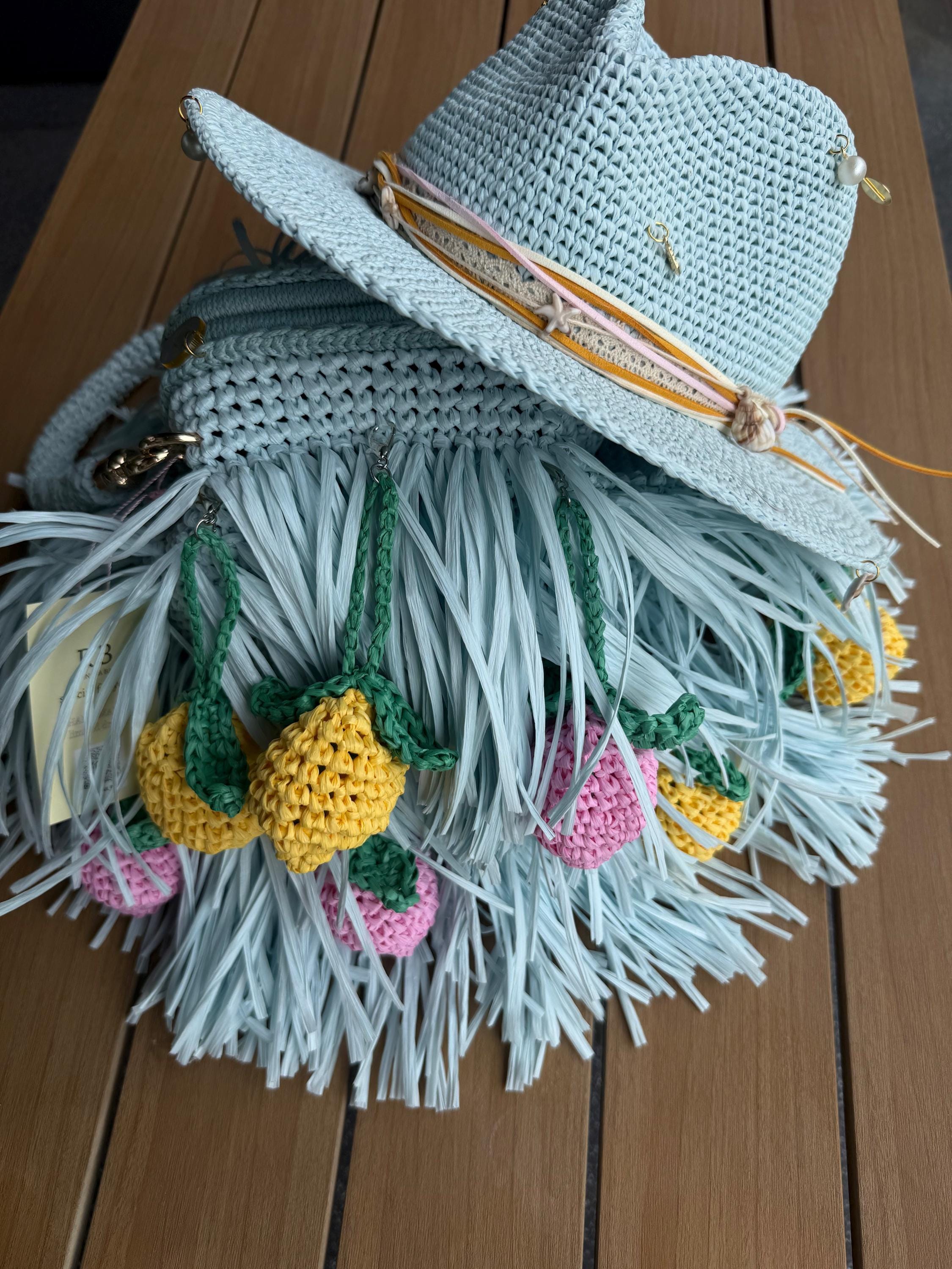 MINI SHAGGY BAG — DUSTY BLUE — view 1