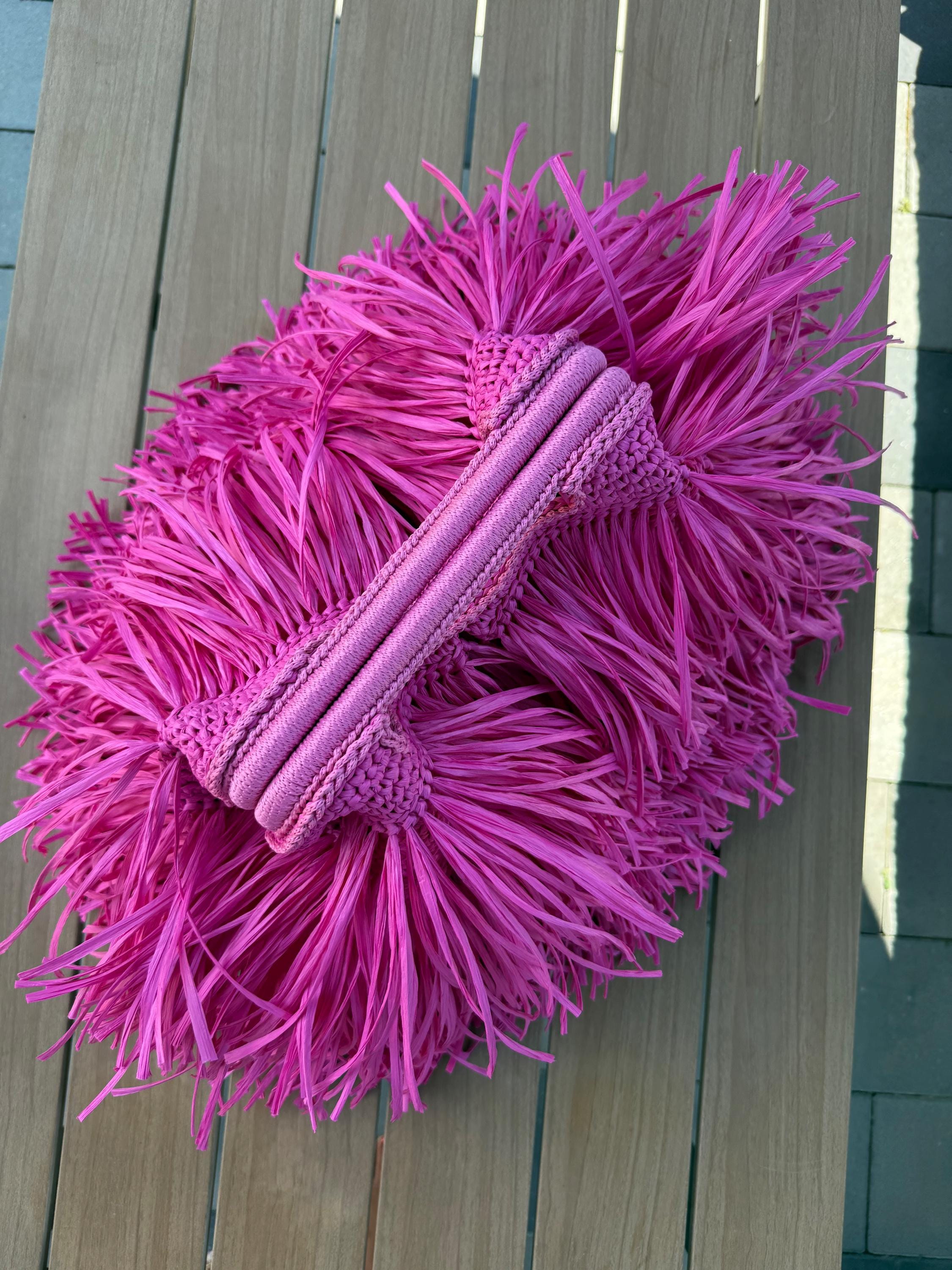 SHAGGY BAG — HOT PINK — view 5