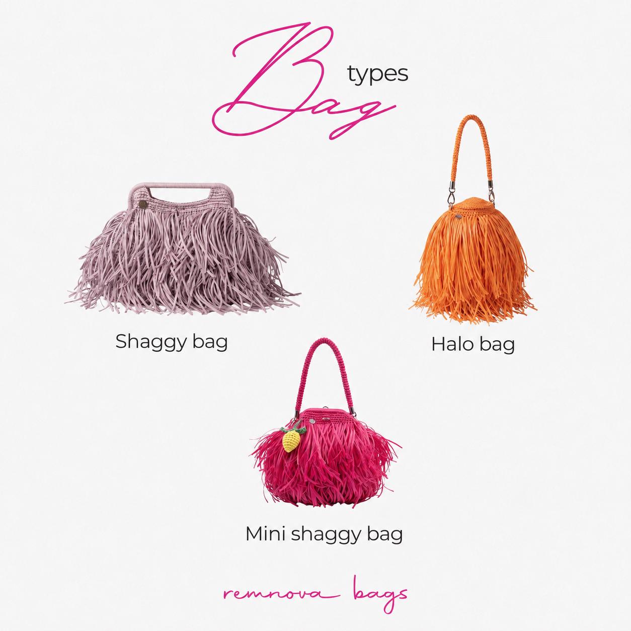 FRINGE BAG — MINT & LAVENDER