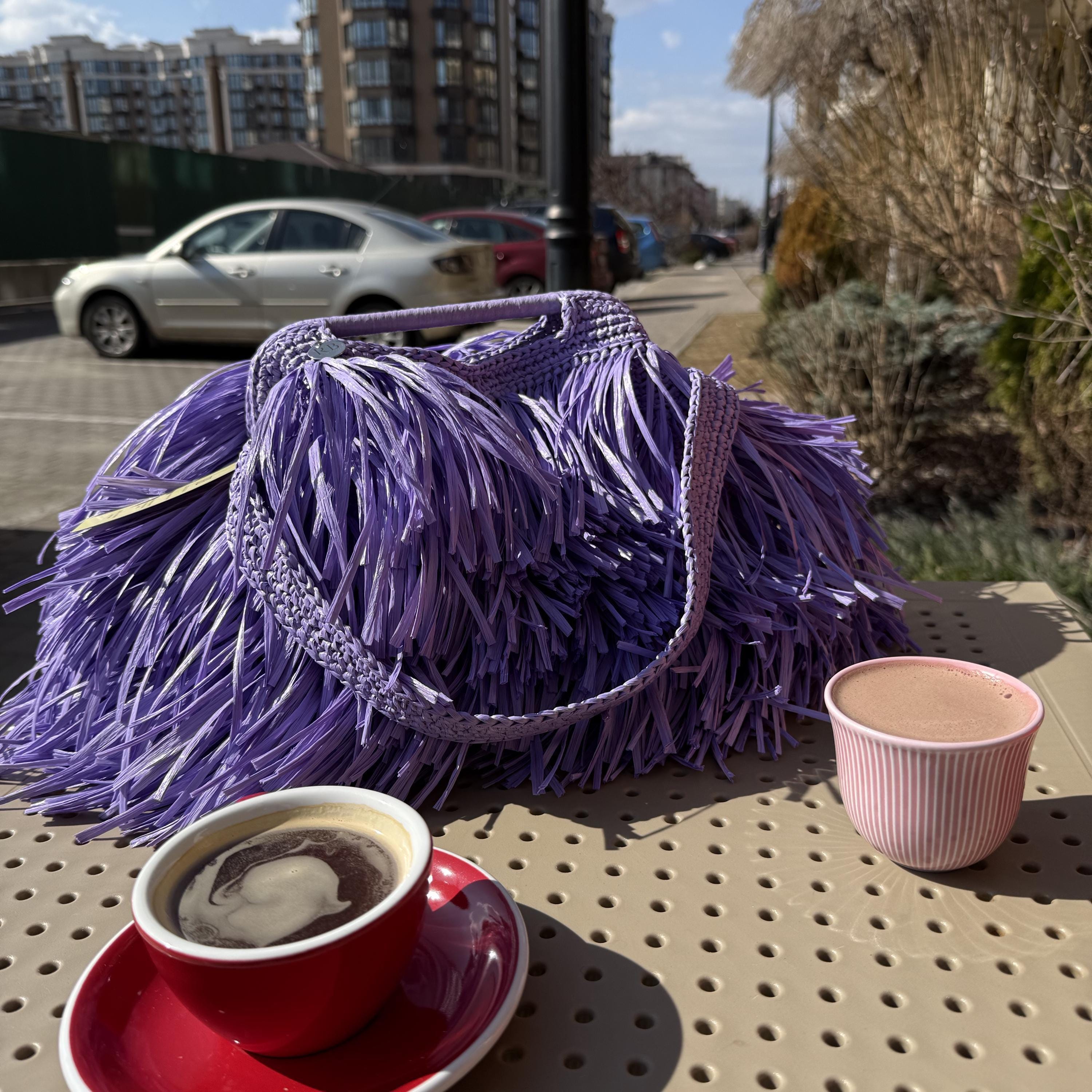 SHAGGY BAG — VIOLET — view 1