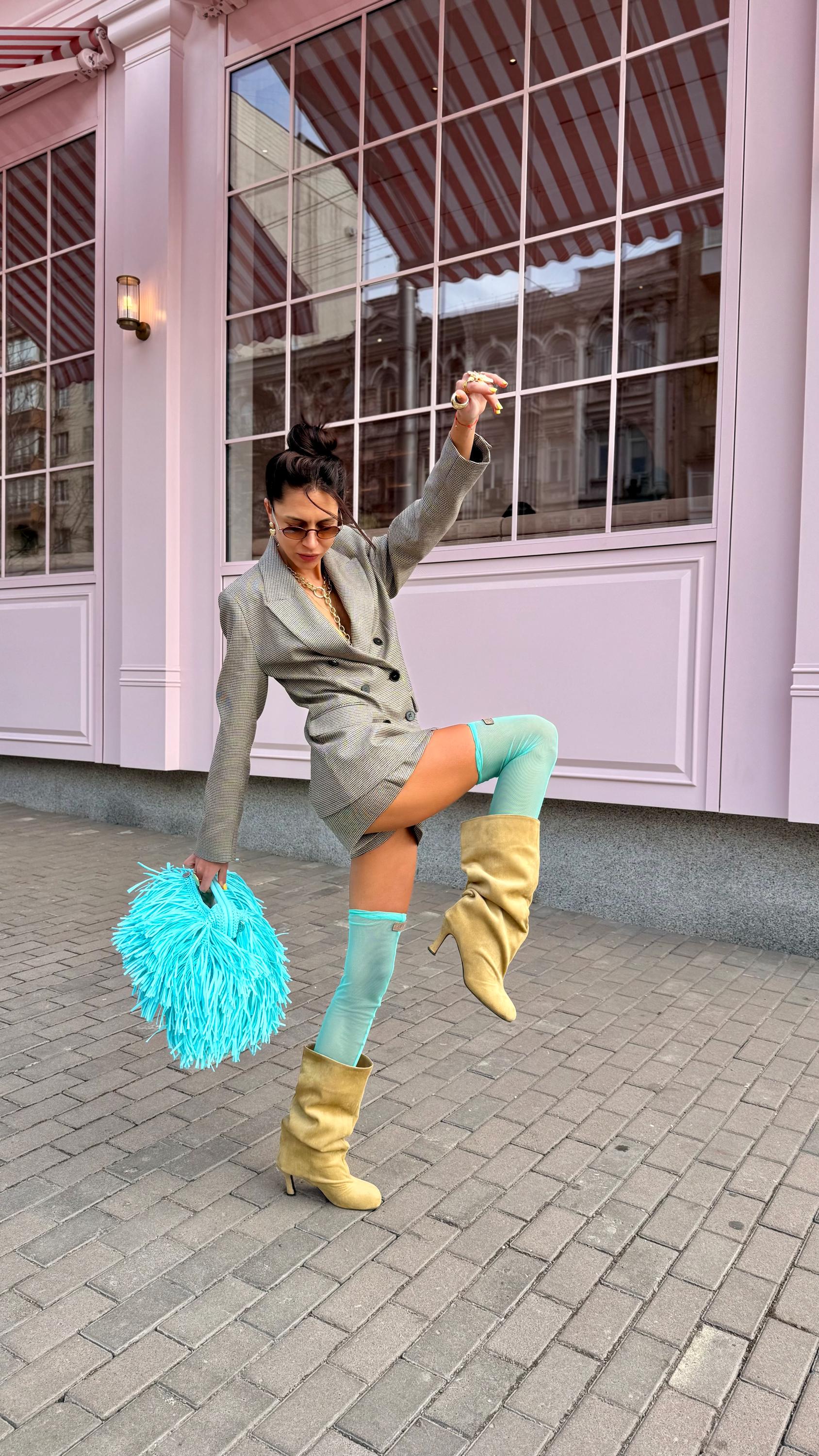 SHAGGY BAG — SKY BLUE — view 4