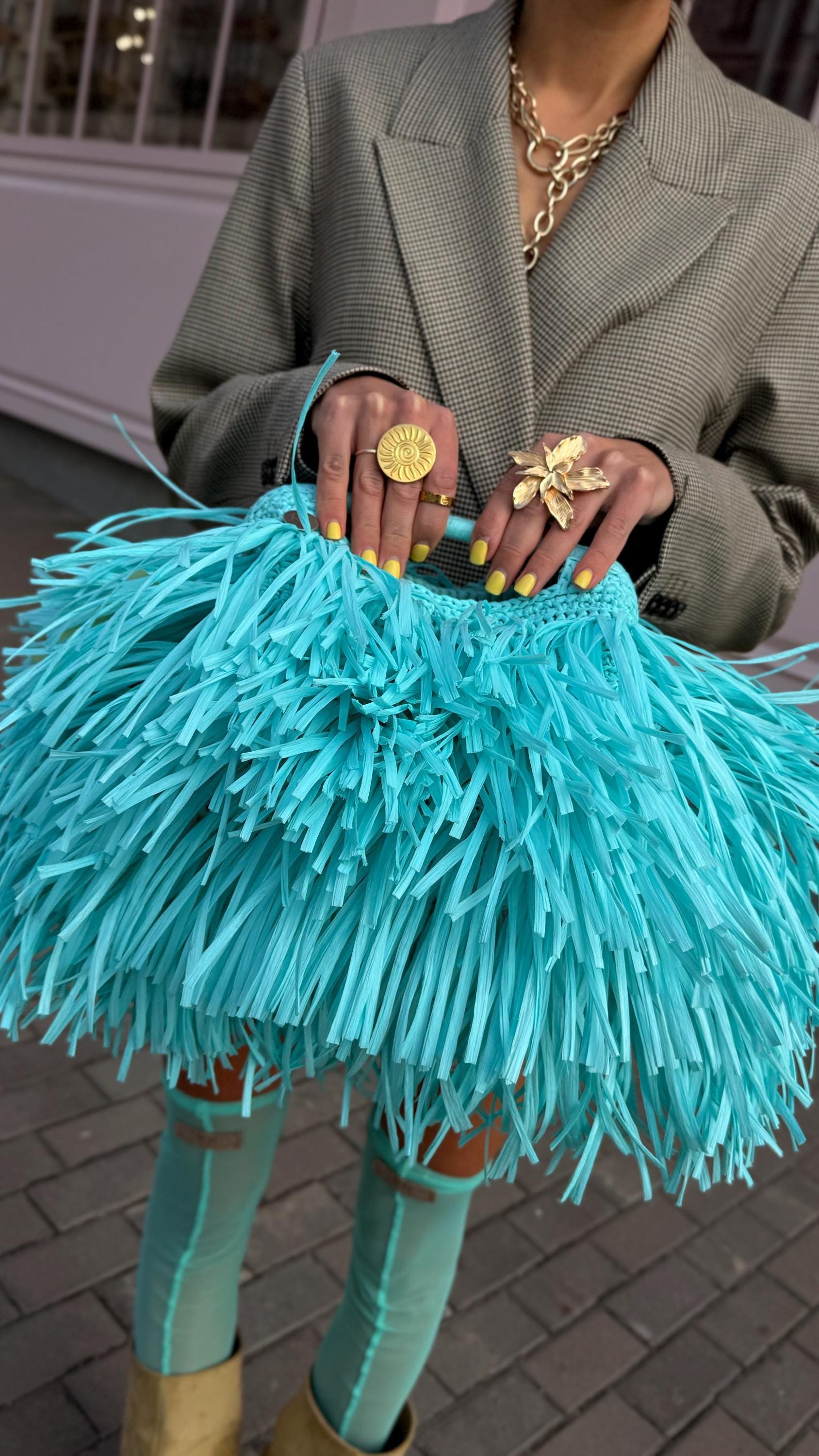 SHAGGY BAG — SKY BLUE — view 6