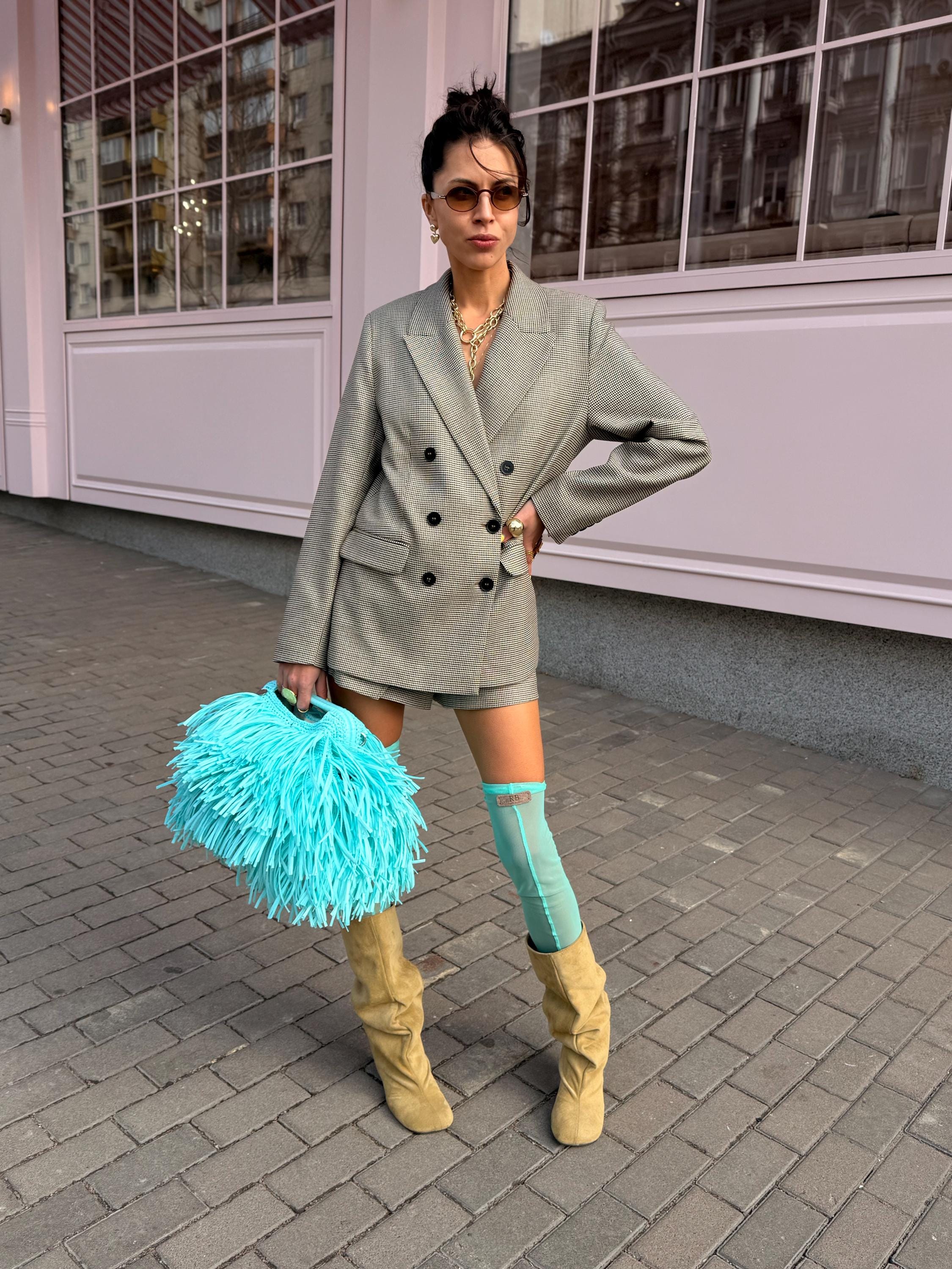 SHAGGY BAG — SKY BLUE — view 5