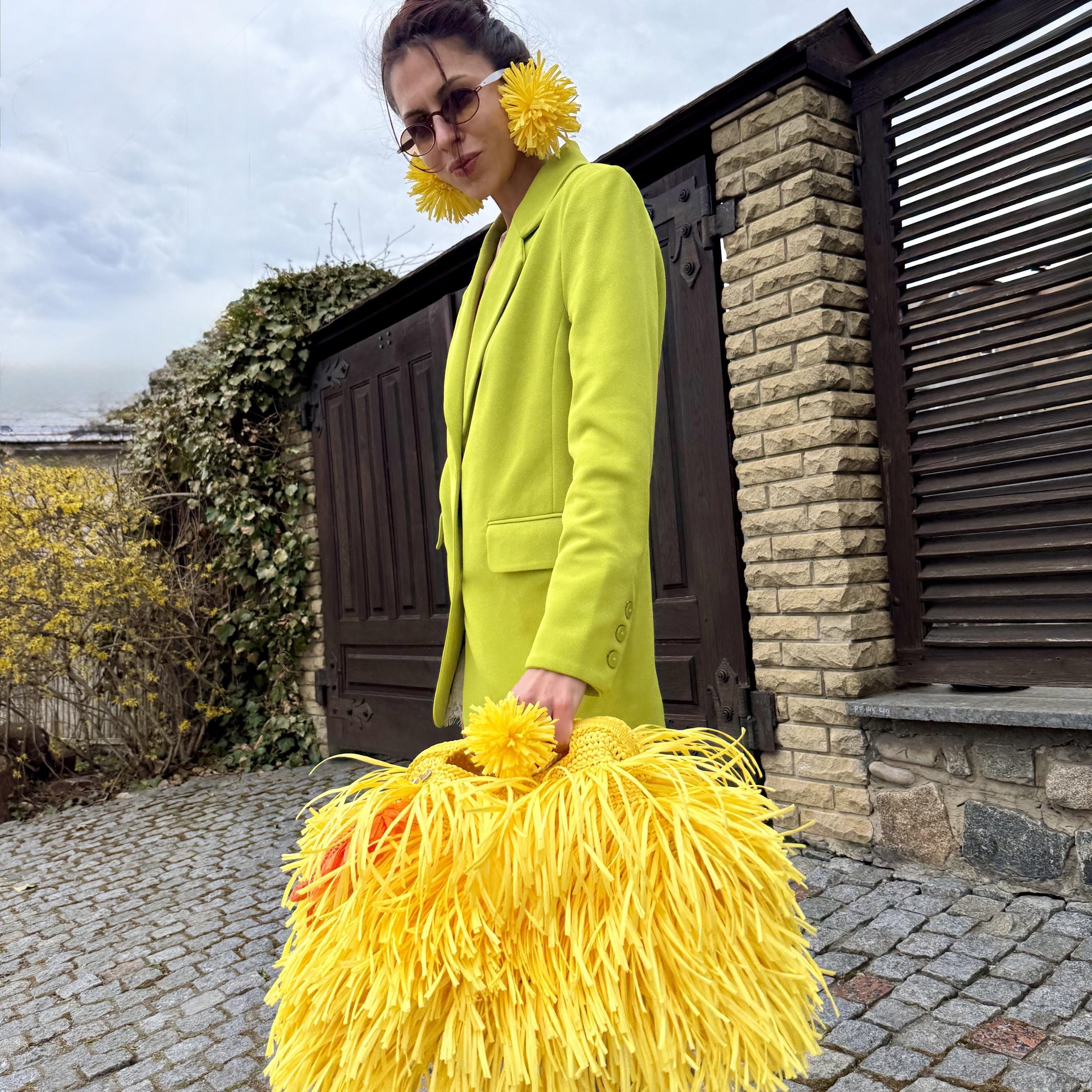 SHAGGY BAG — YELLOW — view 1