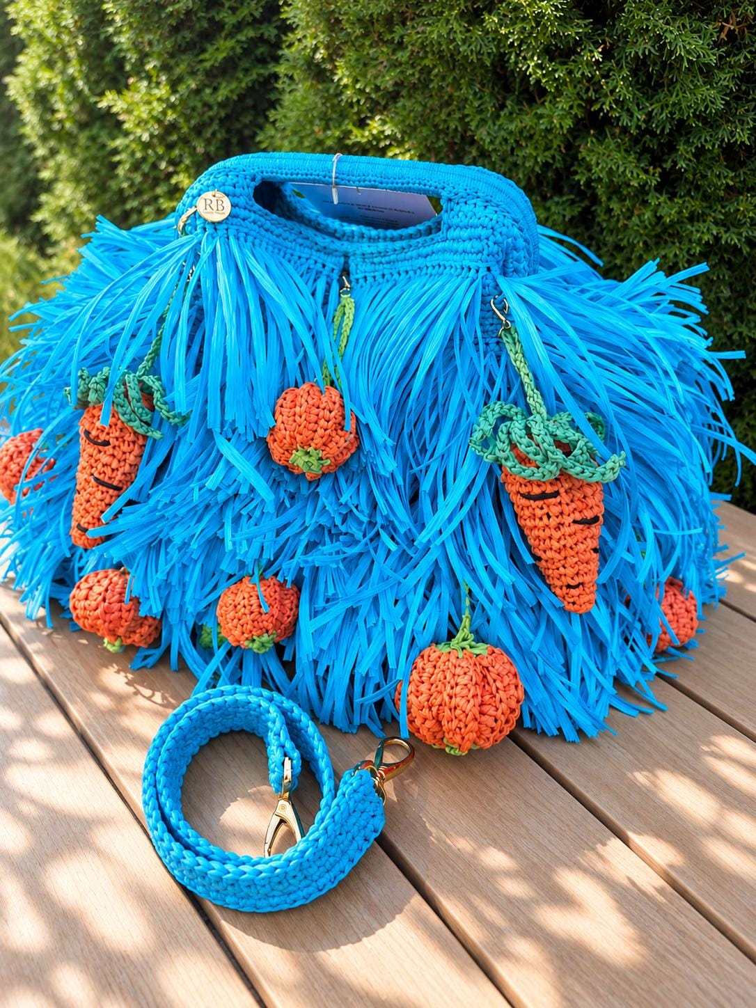 SHAGGY BAG — AQUA — view 5