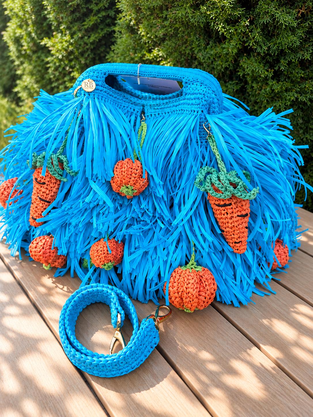 SHAGGY BAG — AQUA — view 5