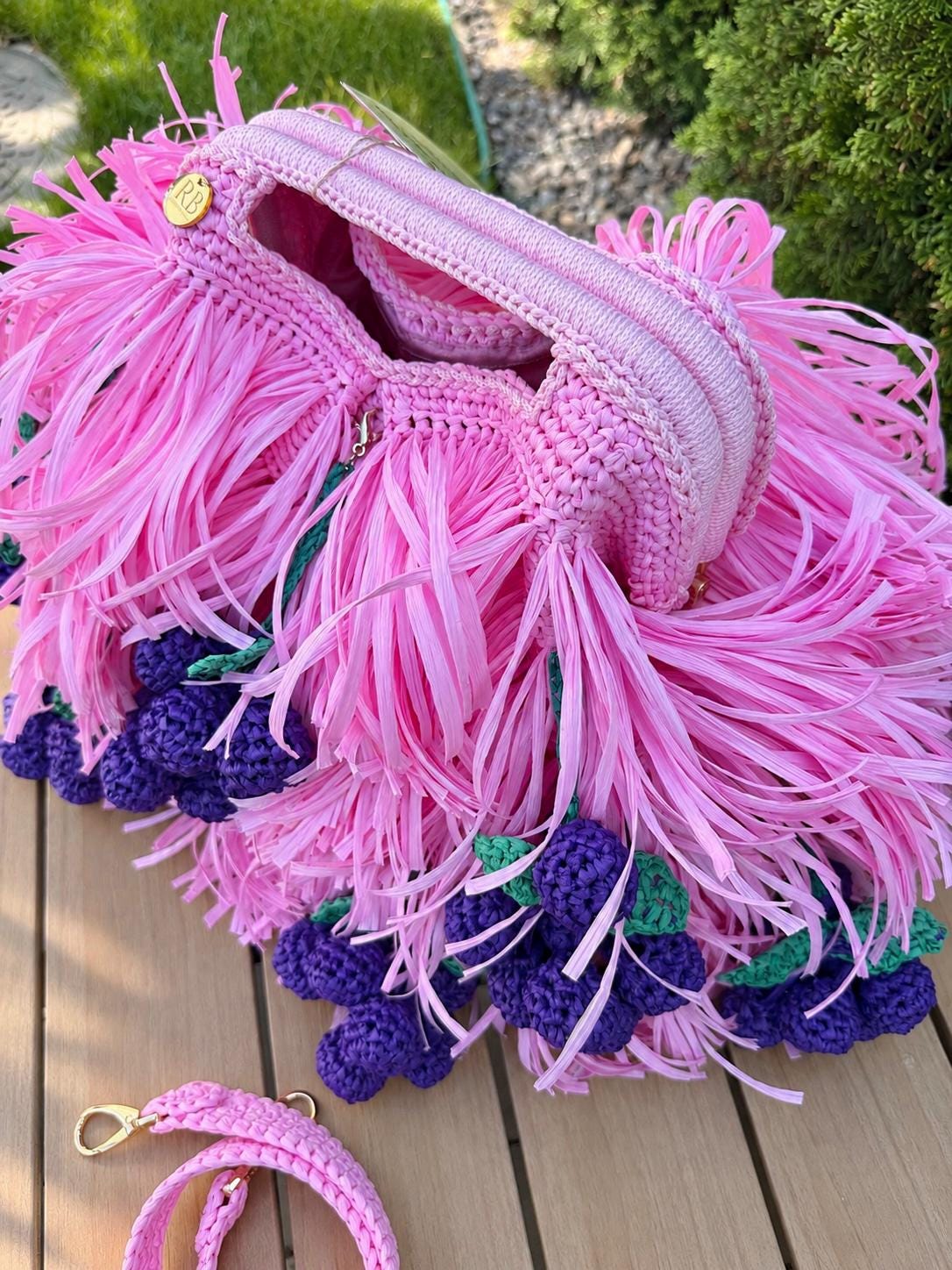 SHAGGY BAG — PINK — view 4