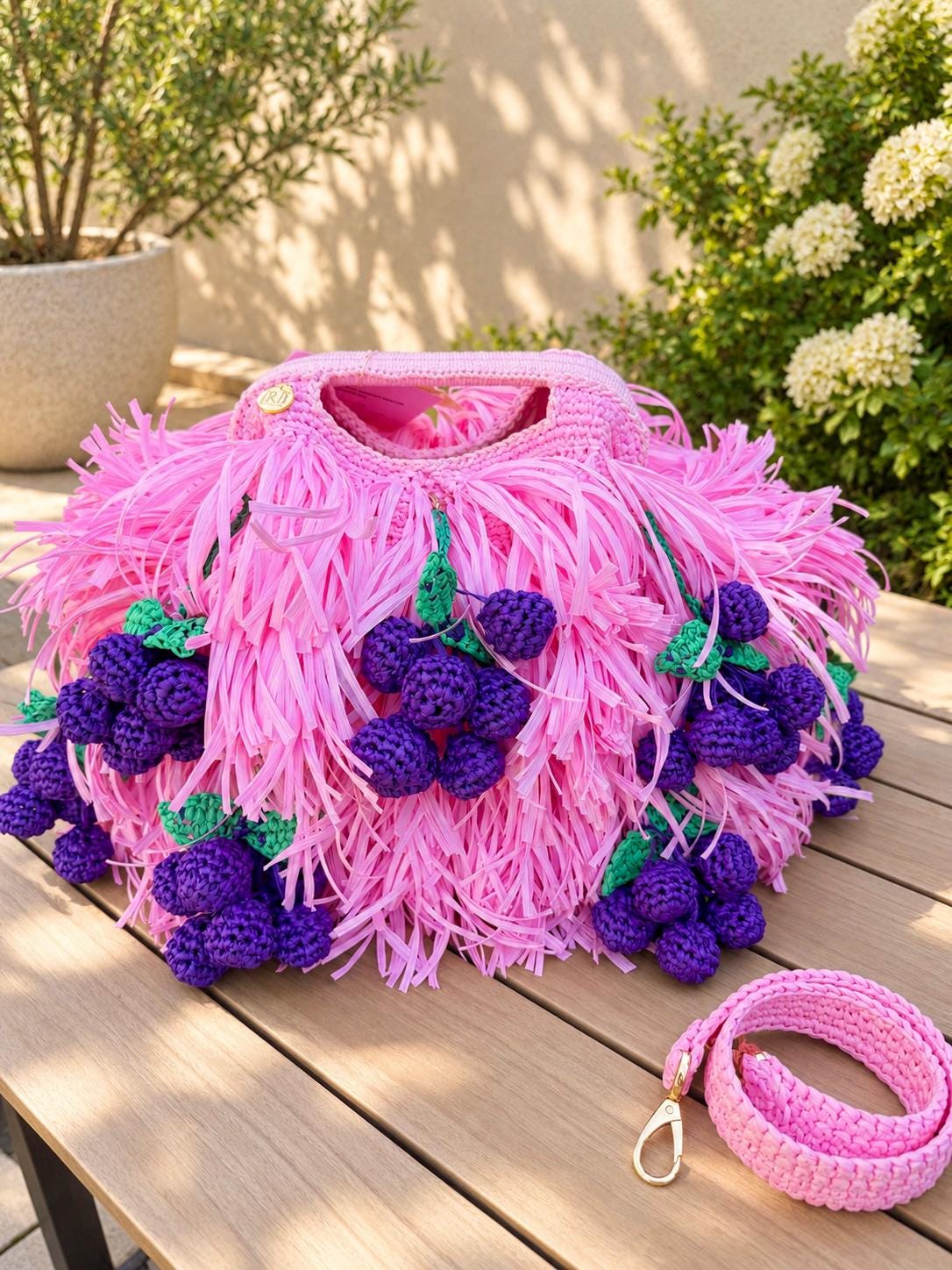 SHAGGY BAG — PINK — view 8