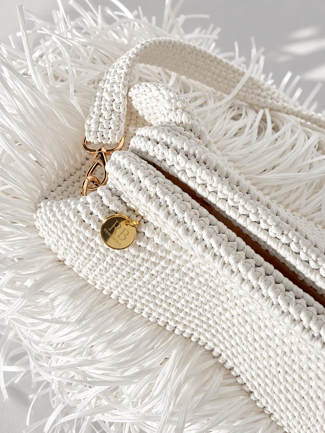 TEXTURE CLUTCH — WHITE — view 4
