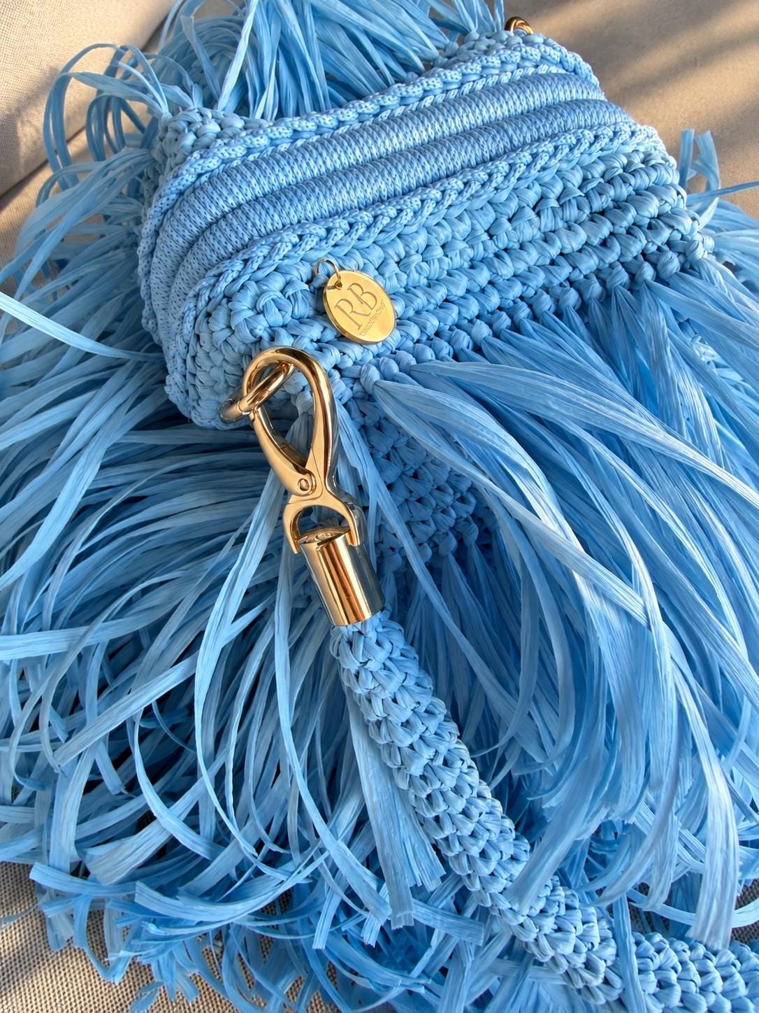 MINI SHAGGY BAG — SKY BLUE — view 2