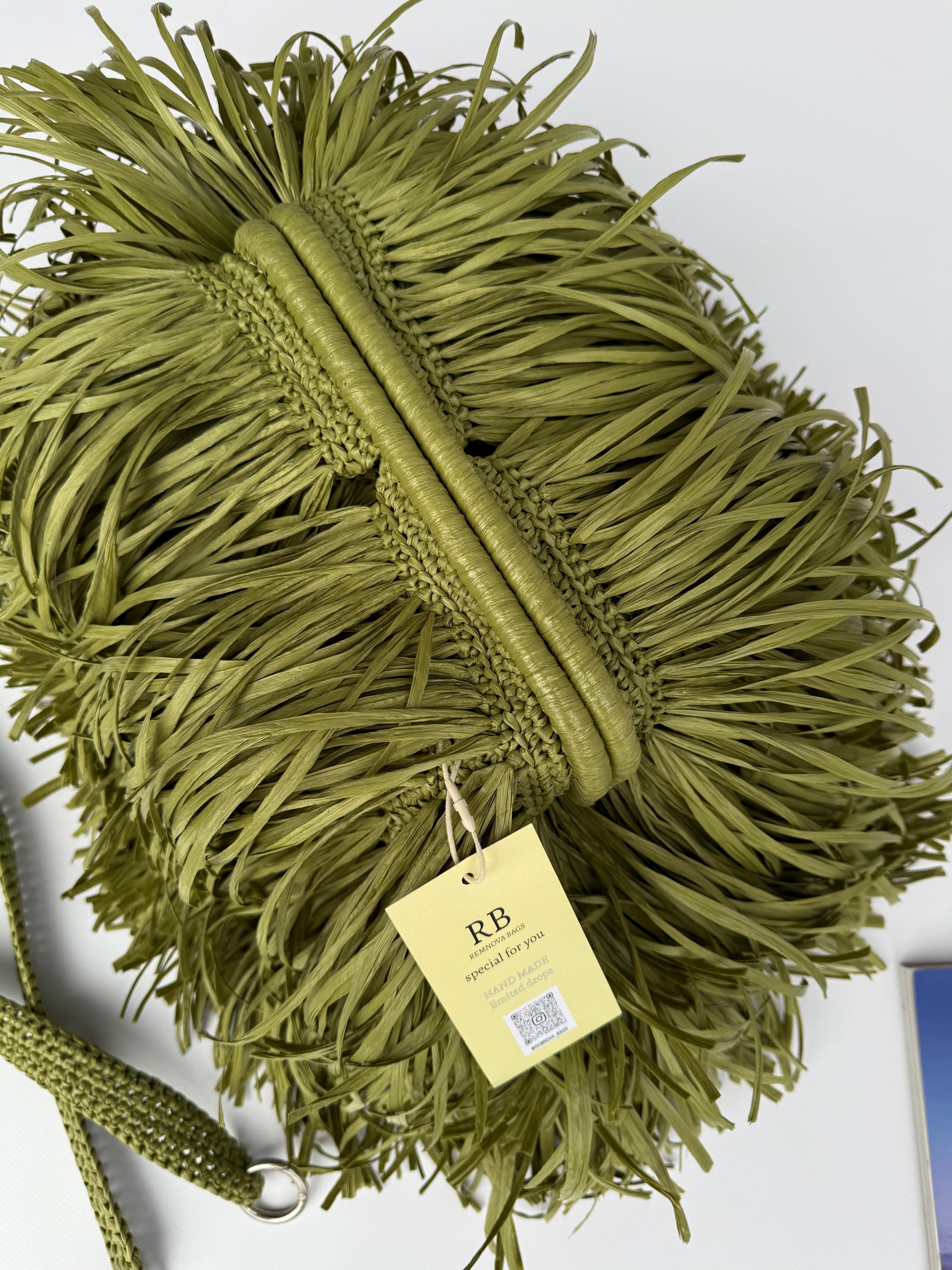 TEXTURE CLUTCH — OLIVE — view 3
