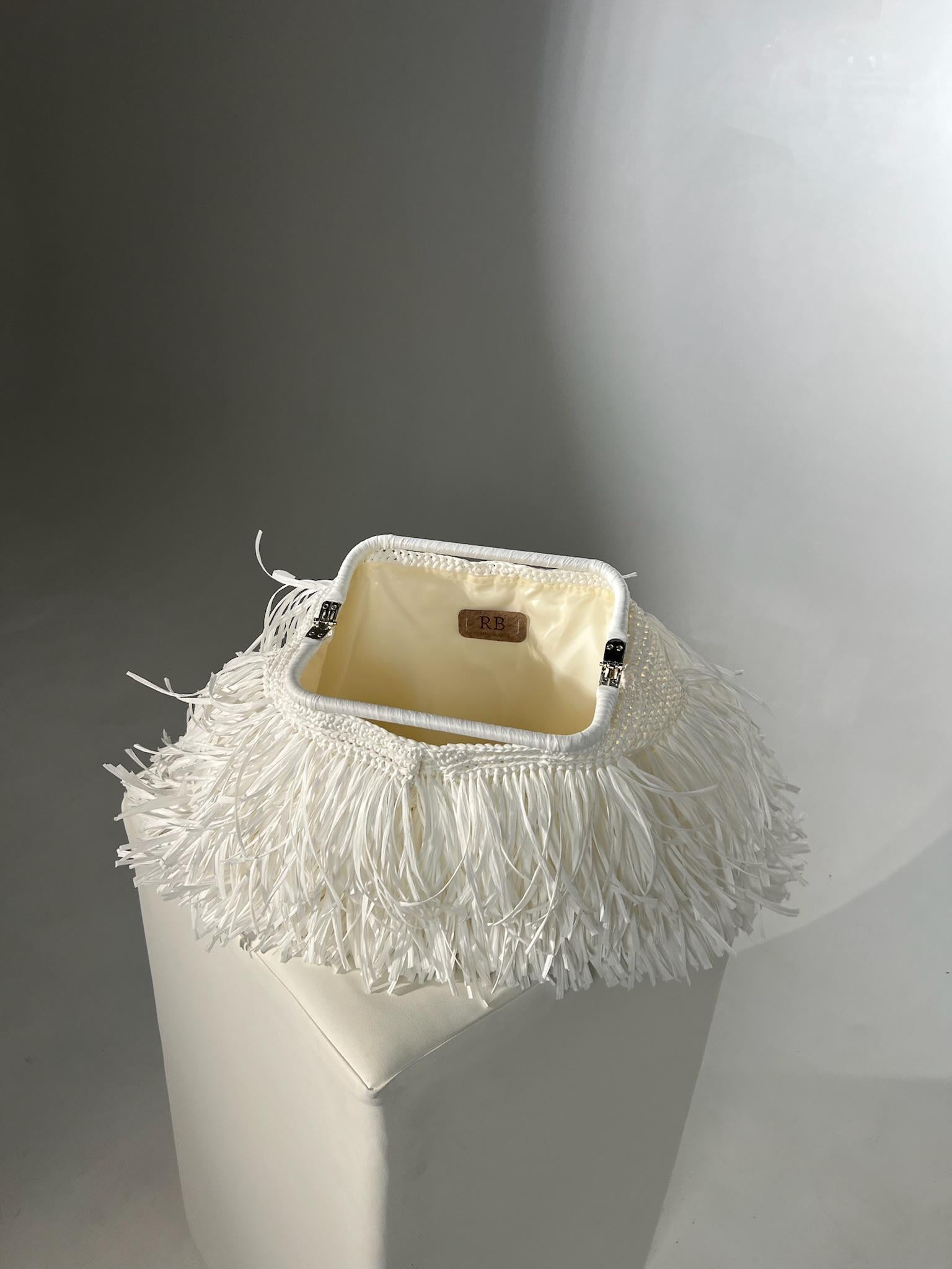TEXTURE CLUTCH — WHITE — view 4