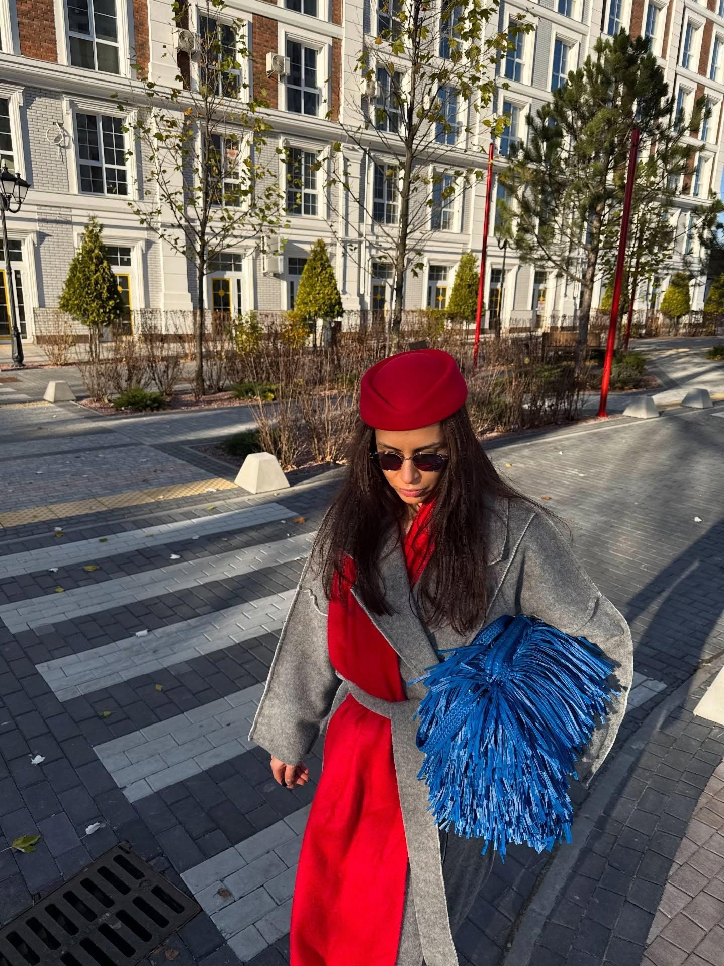 TEXTURE CLUTCH — BLUE — view 6